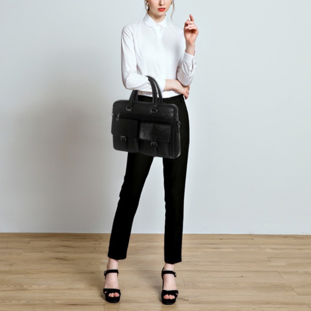 Portafolio Para Caballero Maletín Negro