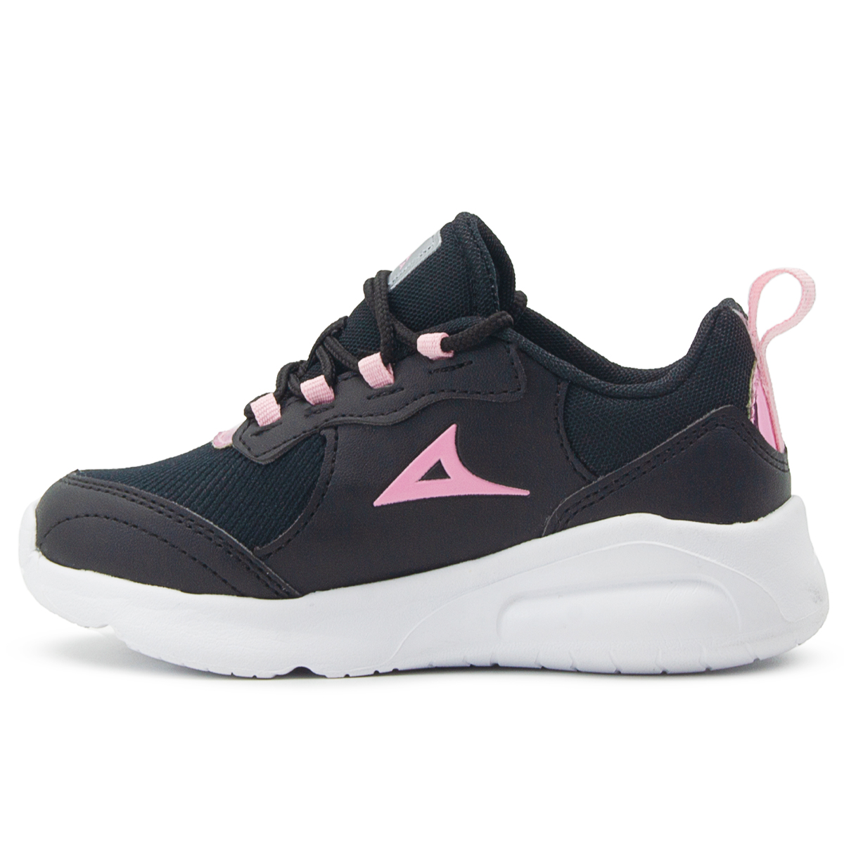 Tenis Niña Valvula De Aire Negro Rosa Pirma Modelo 5522