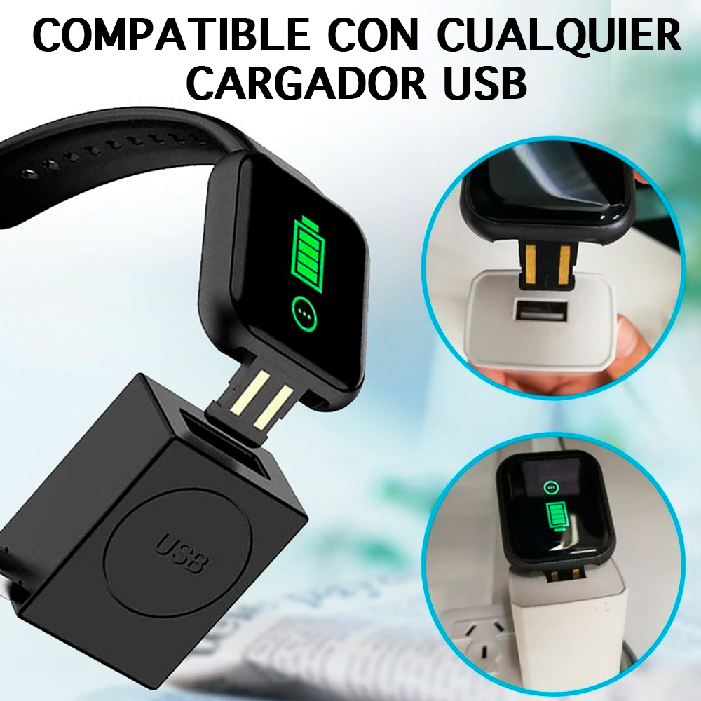 Reloj Inteligente Y68 Smartwatch Bluetooth Azul Cielo