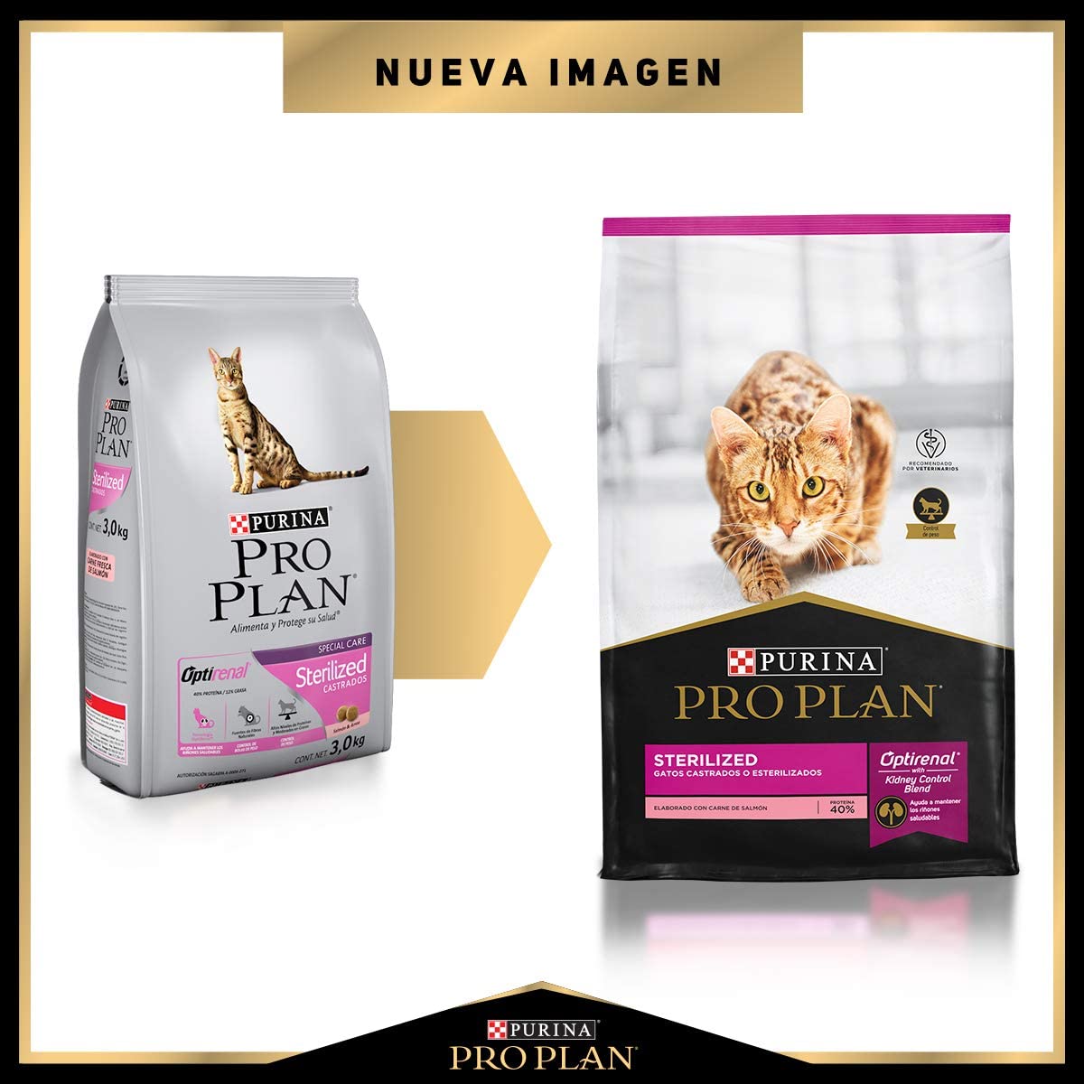 3kg Alimento Purina Proplan Esterilizado Para Gatos