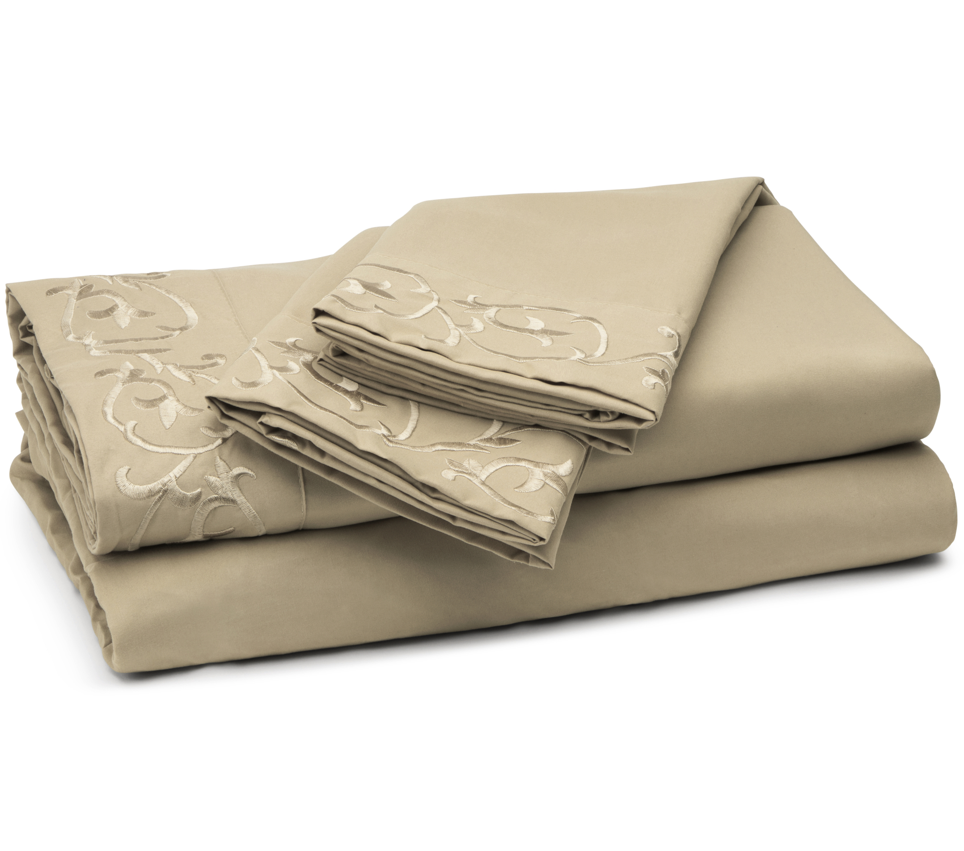 Sabanas 1800 hilos Con suavidad De Algodón Egipcio Varios Colores (MATRIMONIAL BORDADO TRADICIONAL)