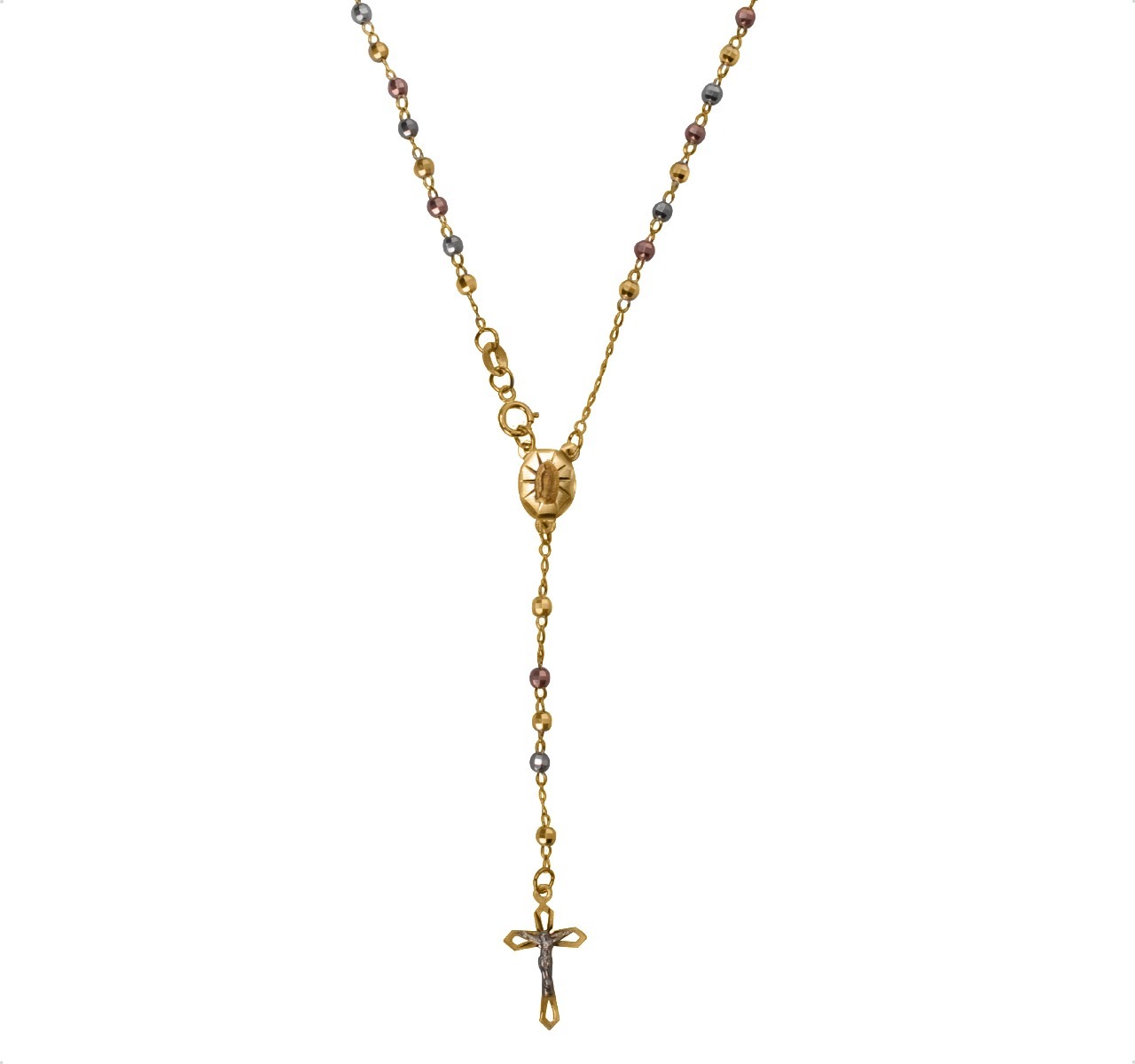 Hermoso Rosario Florentino Oro 10k De 5.3grs, Msi