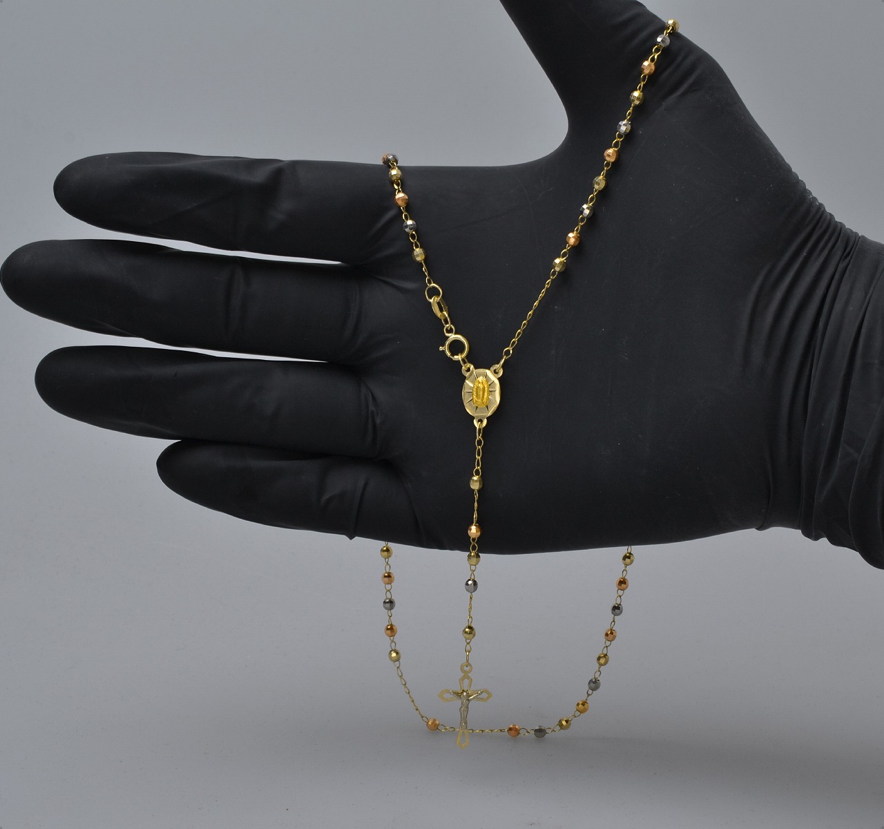 Hermoso Rosario Florentino Oro 10k De 5.3grs, Msi