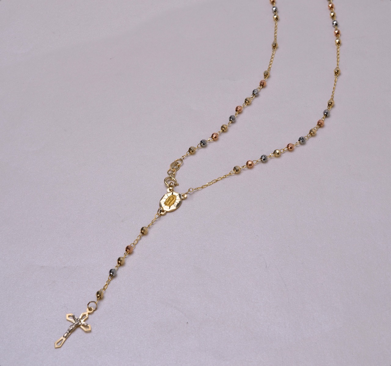 Hermoso Rosario Florentino Oro 10k De 5.3grs, Msi