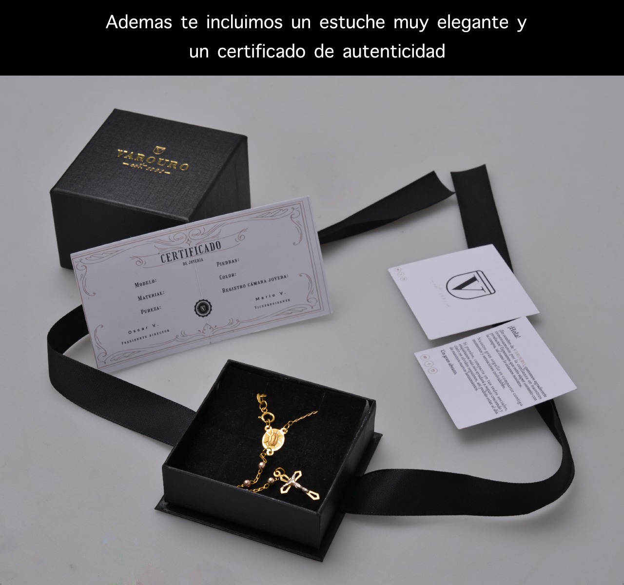 Hermoso Rosario Florentino Oro 10k De 5.3grs, Msi