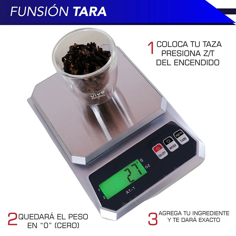 Báscula de cocina digital multi escala CHIC-FANTASY Pilas Incluidas