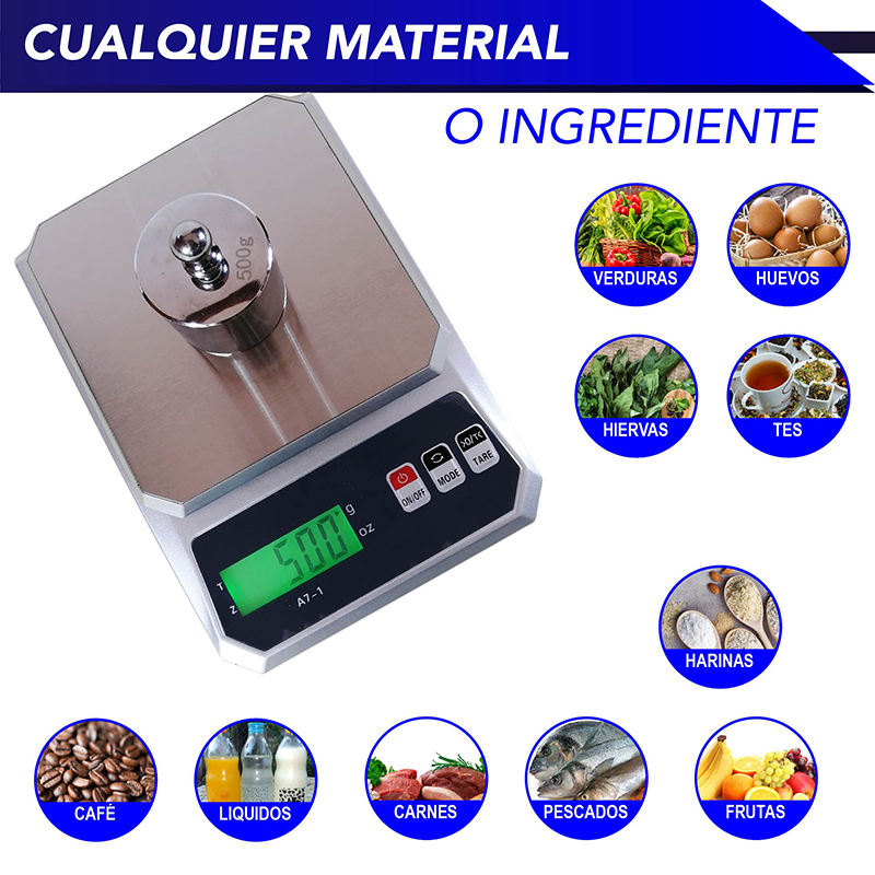 Báscula de cocina digital multi escala CHIC-FANTASY Pilas Incluidas