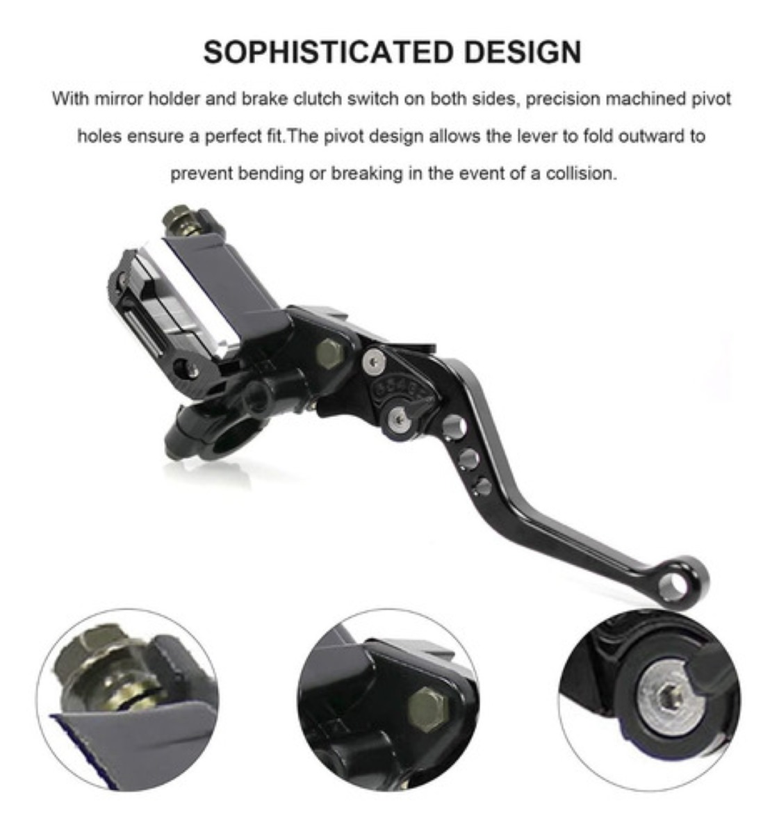 Freno De Mano Para Motocicleta, Negro