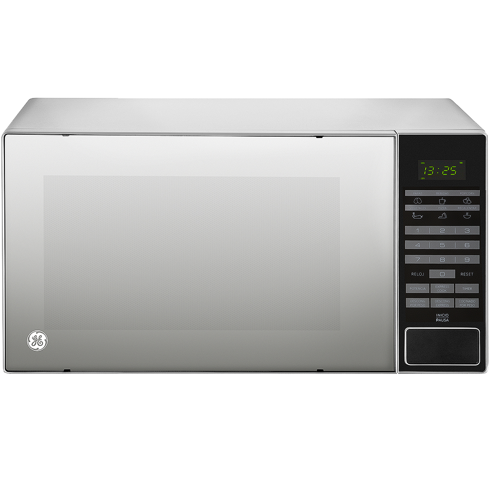 Horno De Microondas 1.1 Pies Cúbicos Ge Jes11w Blanco Puerta Espejo
