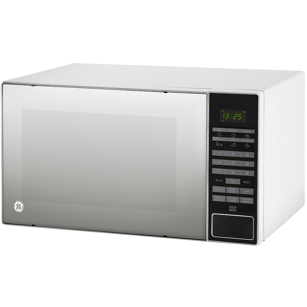 Horno De Microondas 1.1 Pies Cúbicos Ge Jes11w Blanco Puerta Espejo