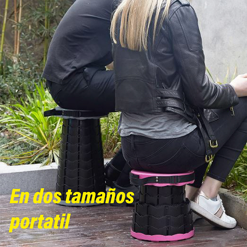Taburete CHIC-FANTASY Plegable Banco Plegable Silla Plegable portátil retráctil, Banco telescópico Plegables Ligeros