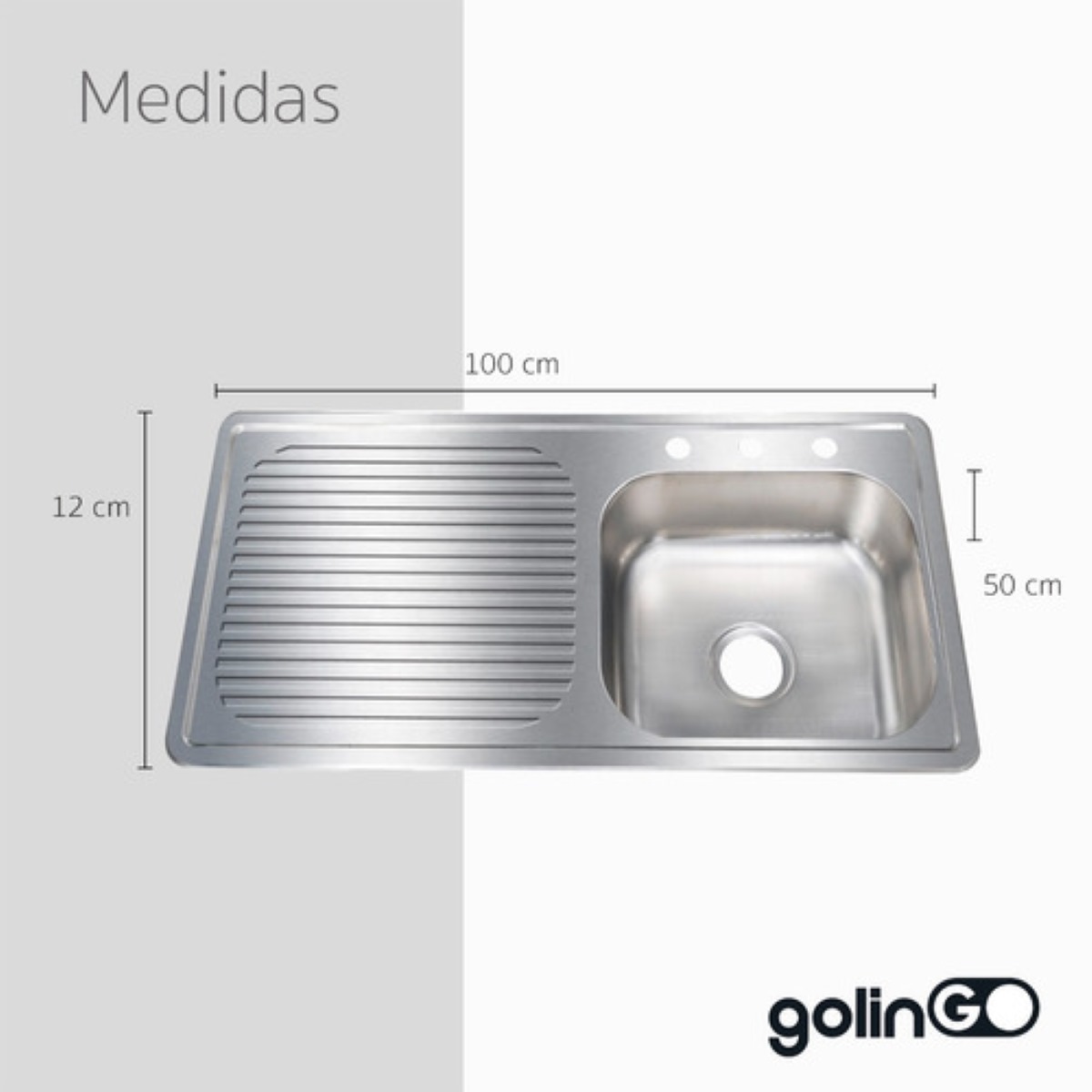 Tarja Cocina Empotrar Acero Inoxidable Lavatrastos