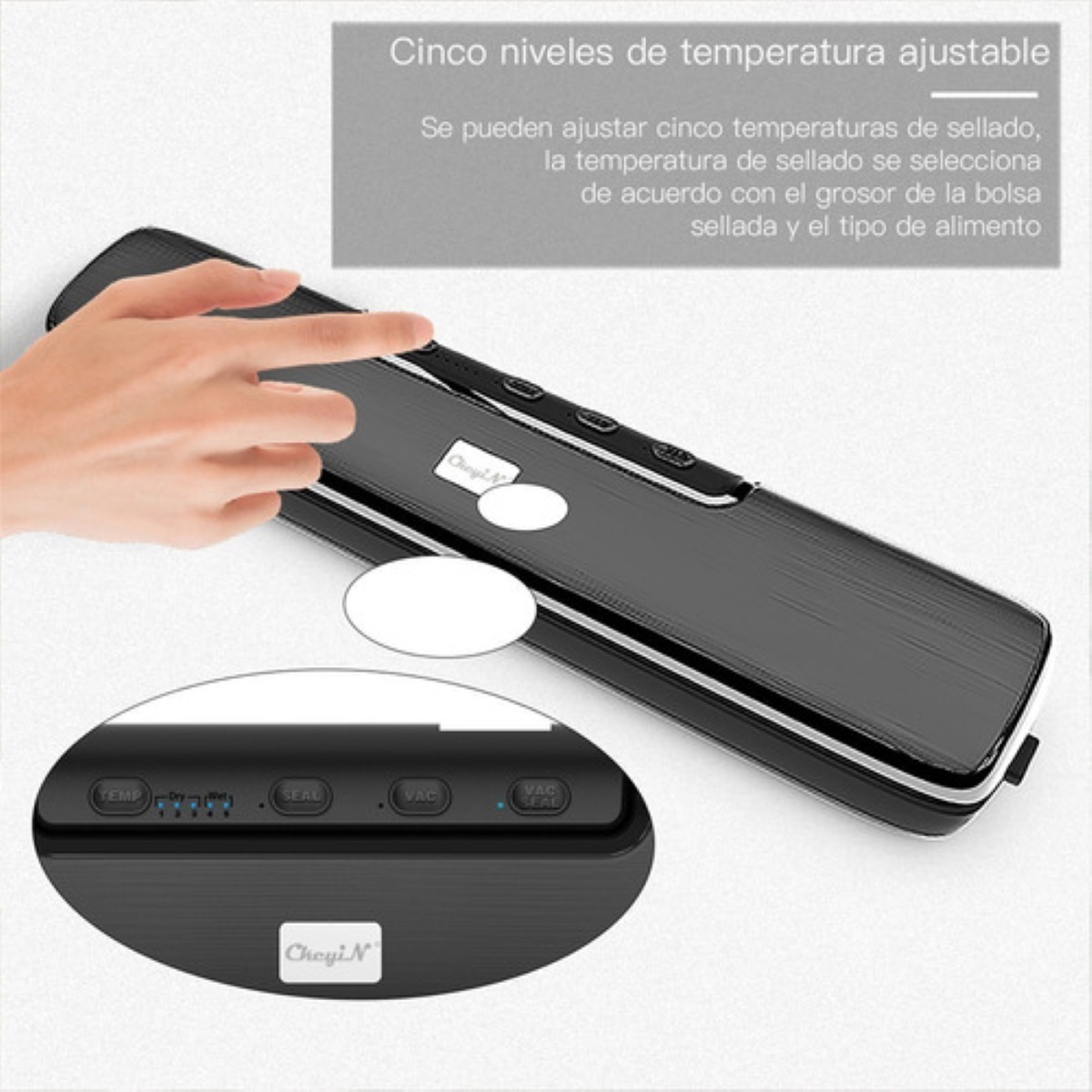 Máquina De Sellado Al Vacío De Una Tecla En Seco Y Húmedo