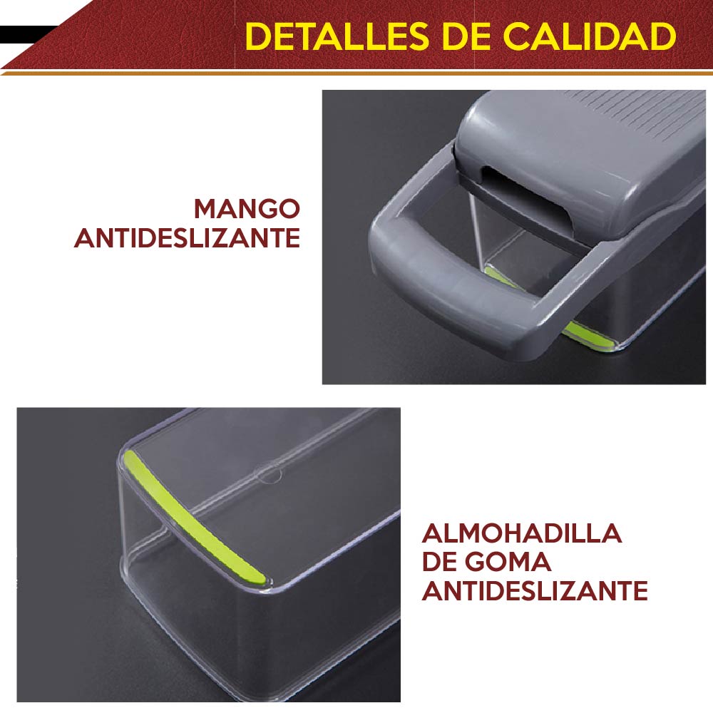 Dicer Plus Cortador CHIC-FANTASY Legumbres Verduras Frutas Rallador Cortador Pelador Rebanador de Verduras mandolina de 16 piezas 