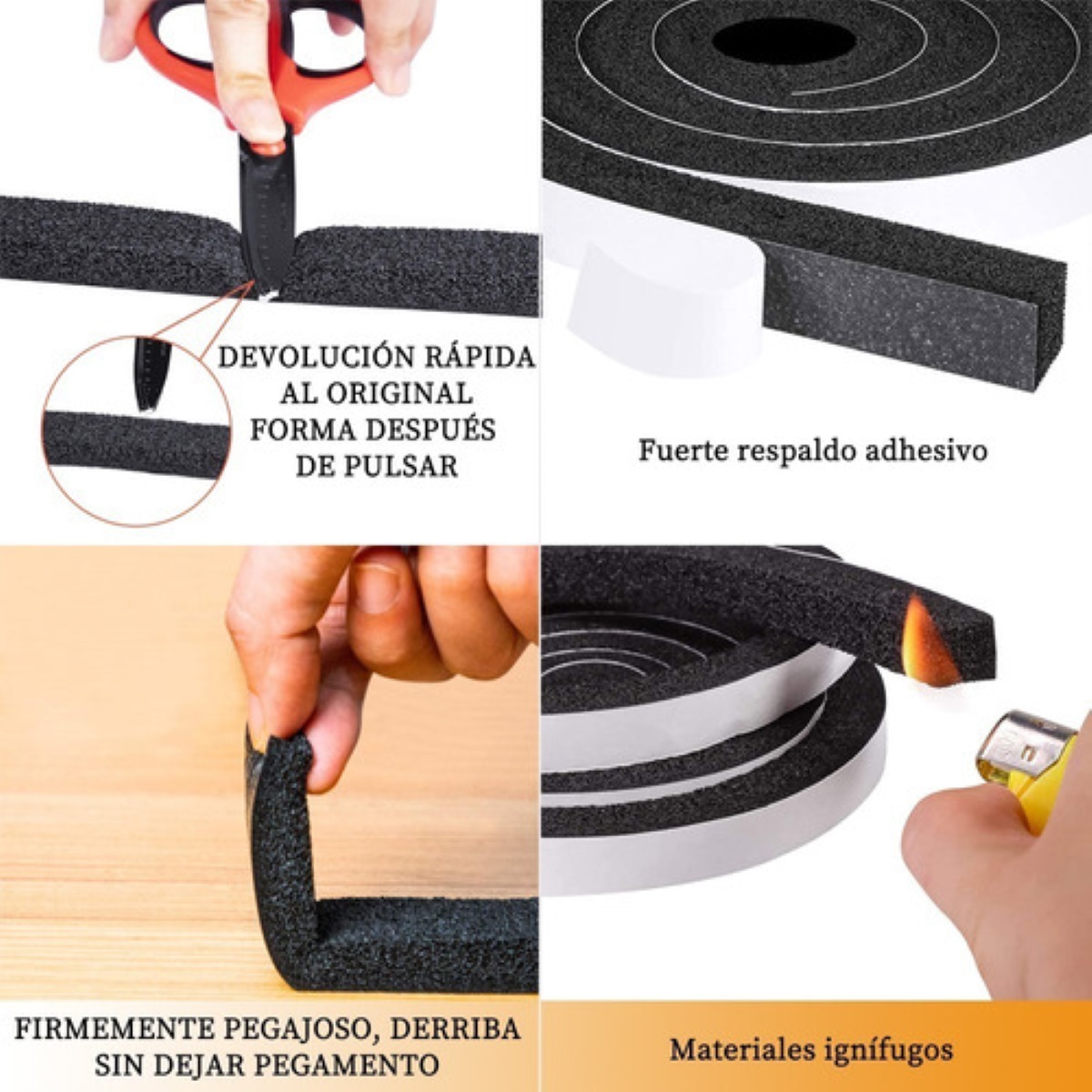 Cinta Aislante De Sonido, Polvo, Agua Para Puerta