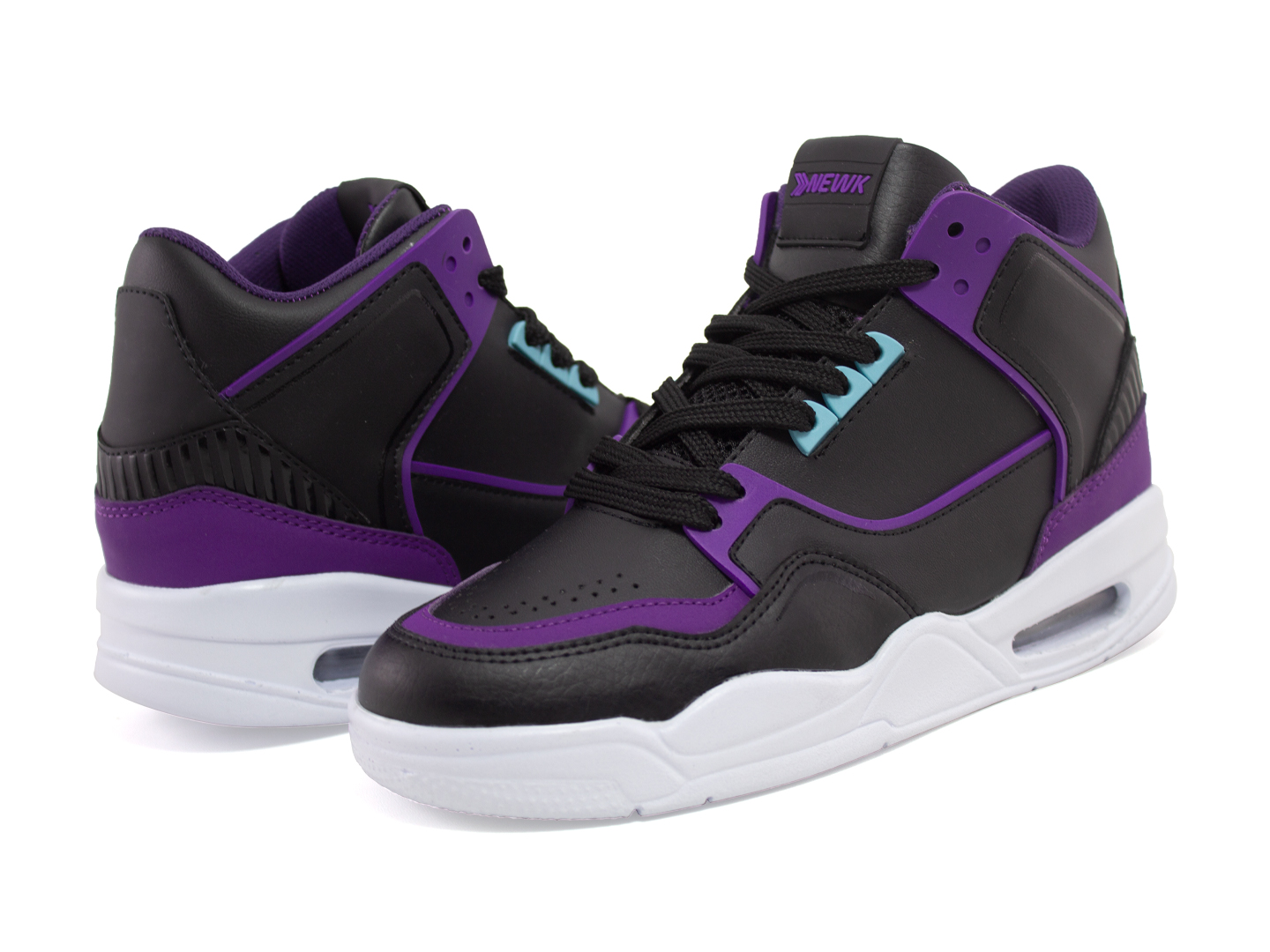 Tenis Newk Para Hombre Línea Glow Color Negro Morado