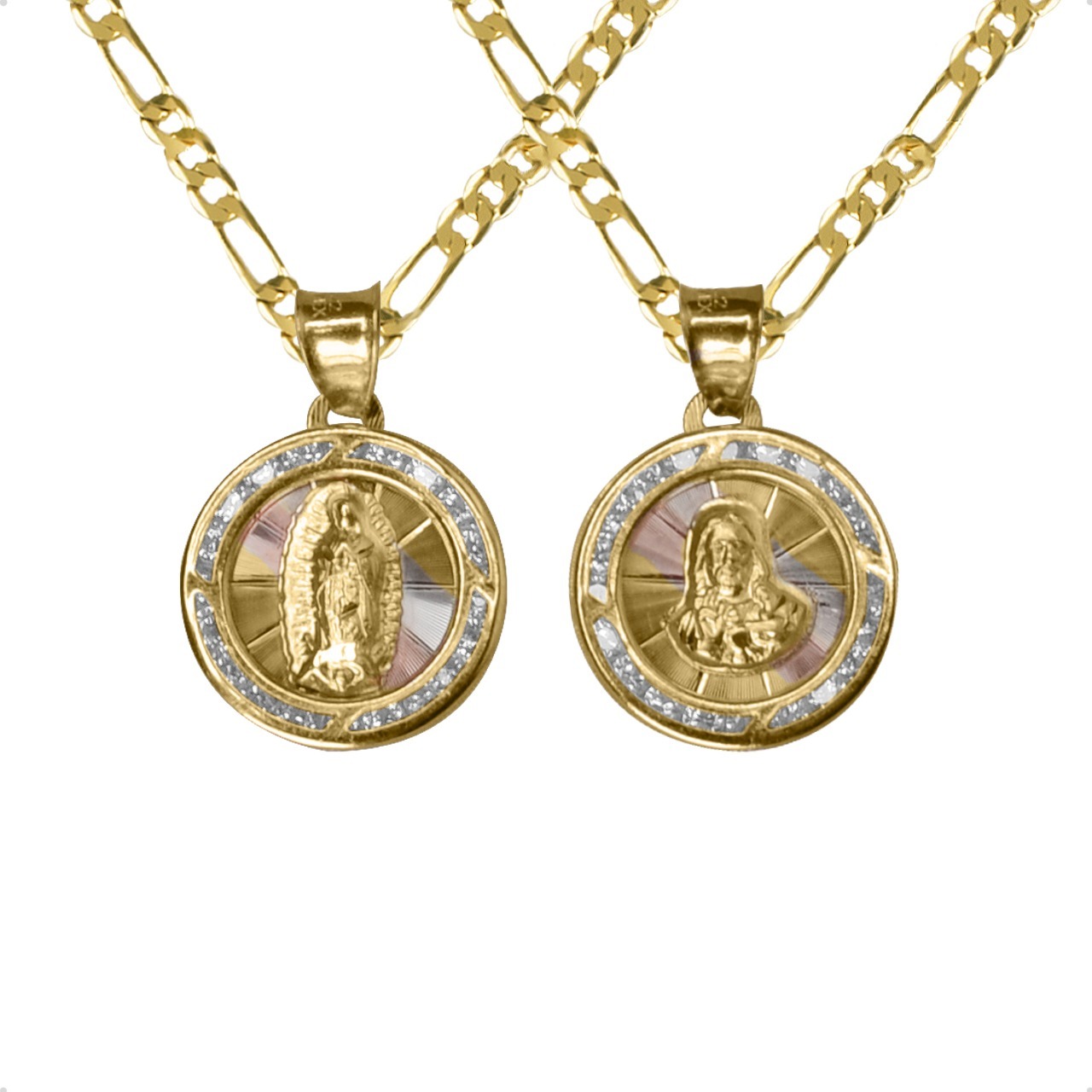 Medallas Nuestra Boda Oro Sólido 10k Amor 