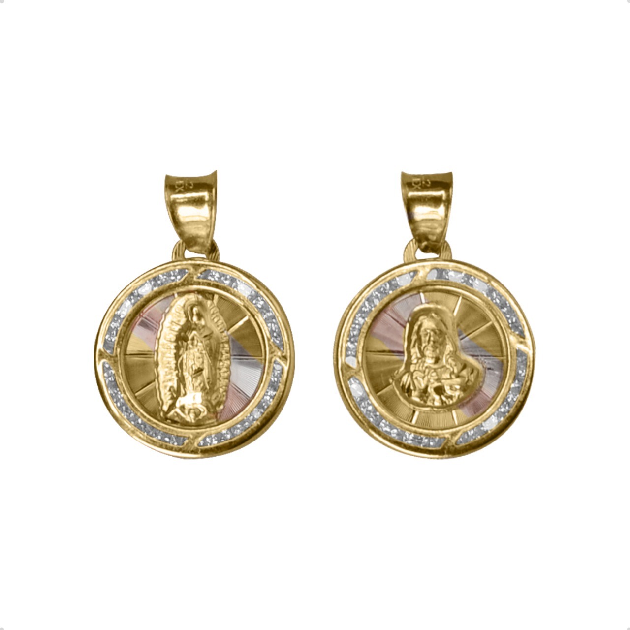 Medallas Nuestra Boda Oro Sólido 10k Amor 