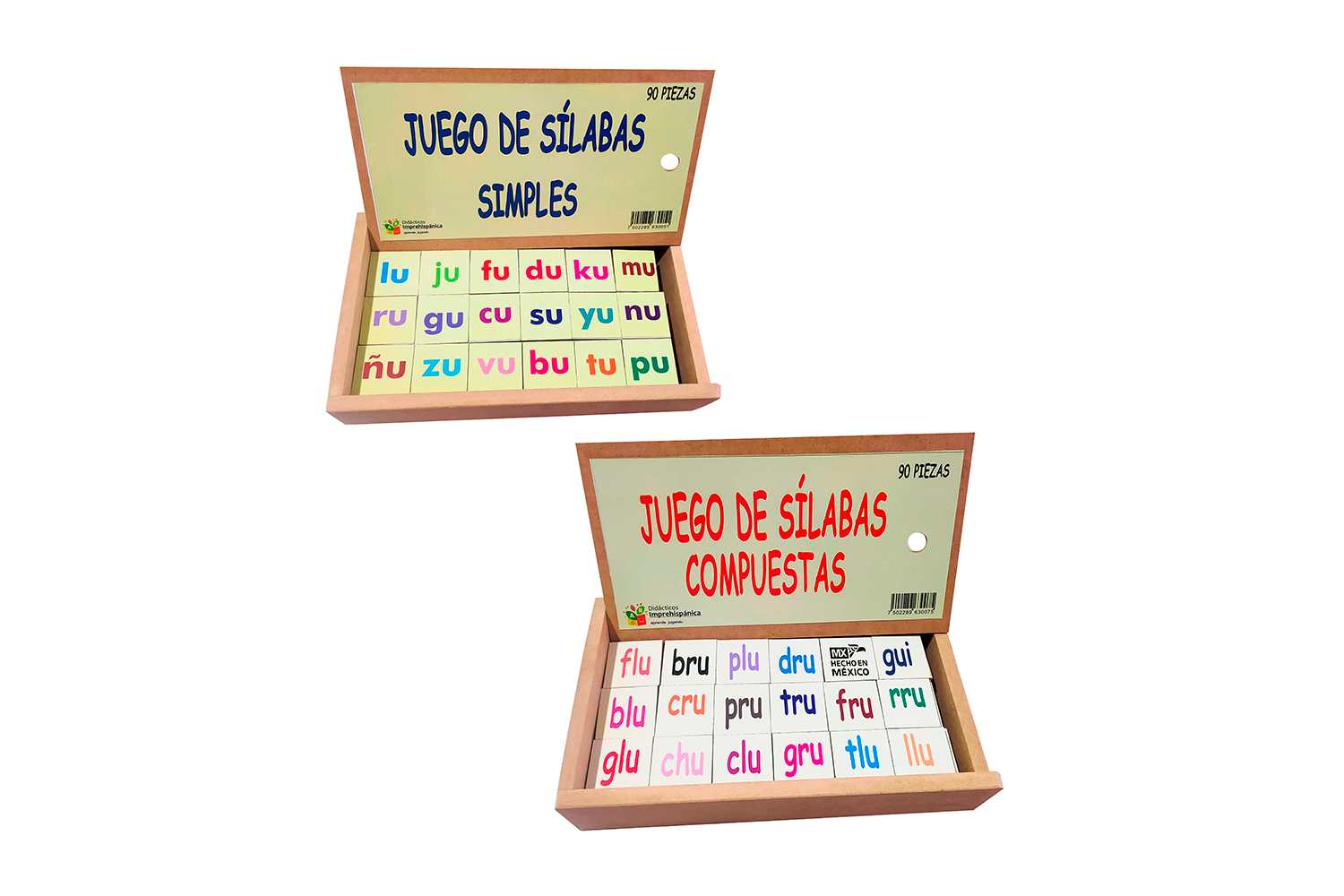 Paquete de Sílabas Simples + Sílabas Compuestas