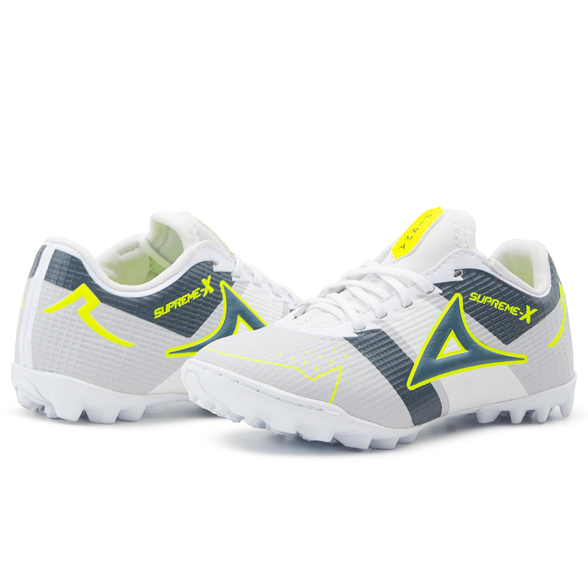 Tenis Futbol Rápido Caballero Pirma Cosido Blanco 25-29