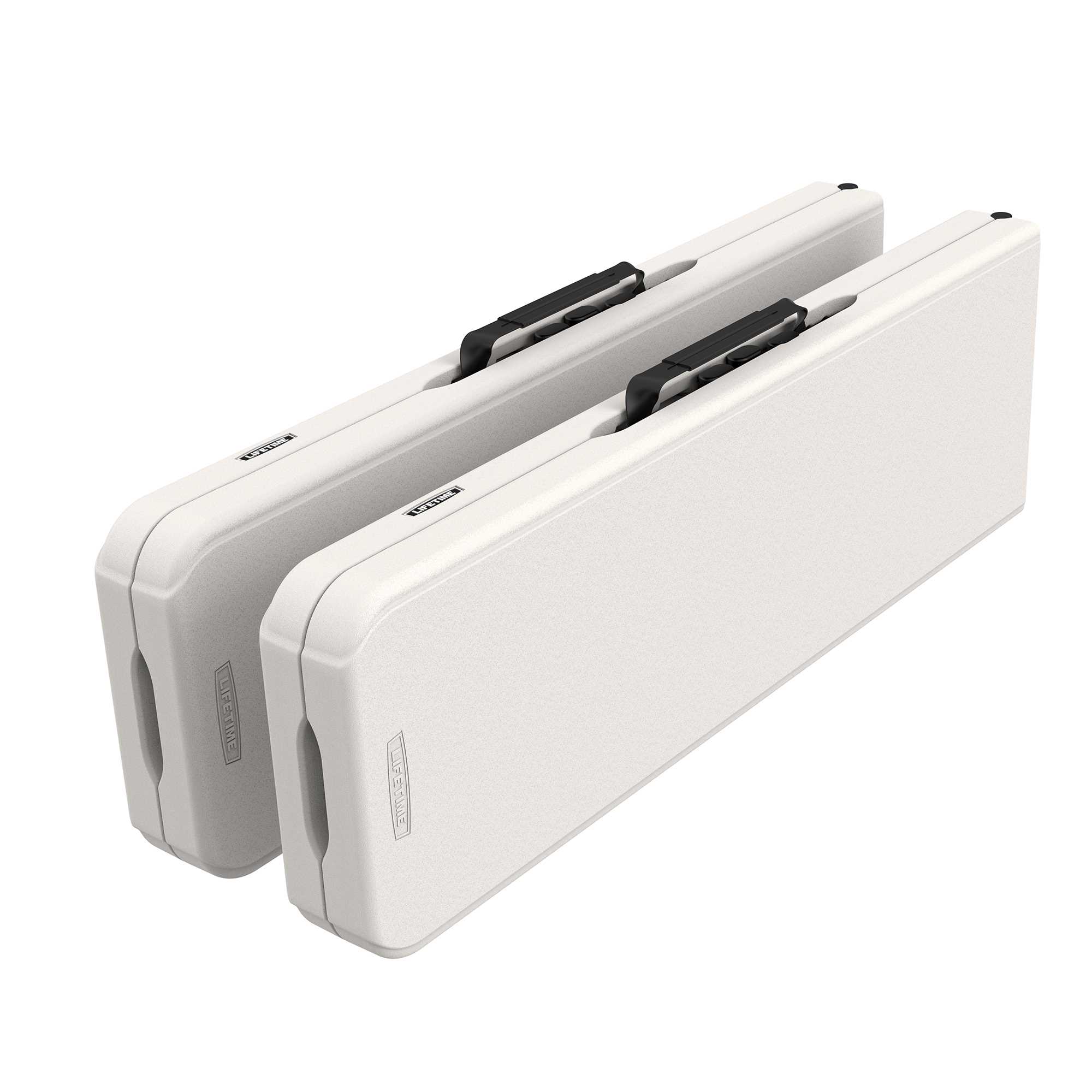 Set / Combo 2 bancas plegables rectangular de 1.83m Lifetime