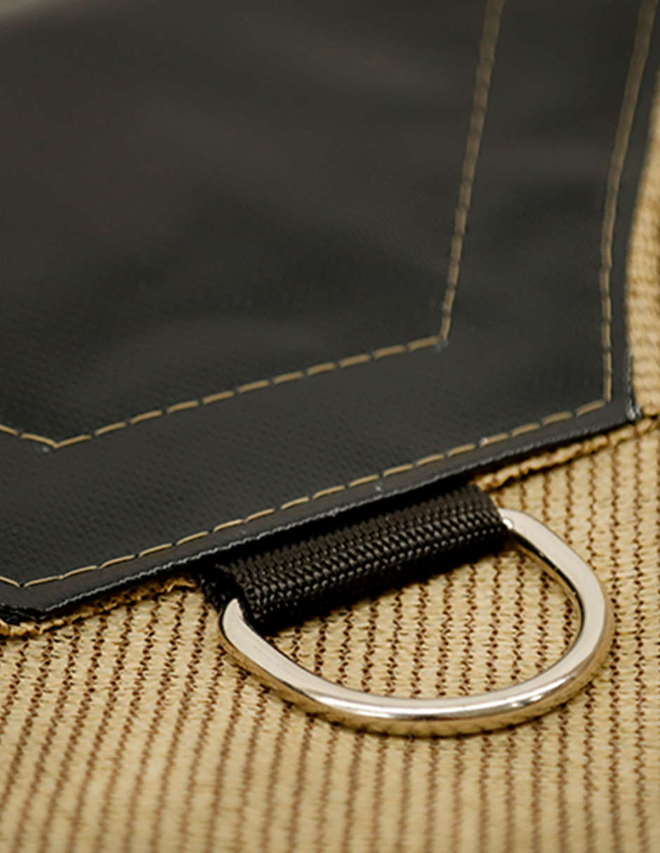 Malla Sombra 5x9 M Raschel 90% Beige Reforzada Hanlob