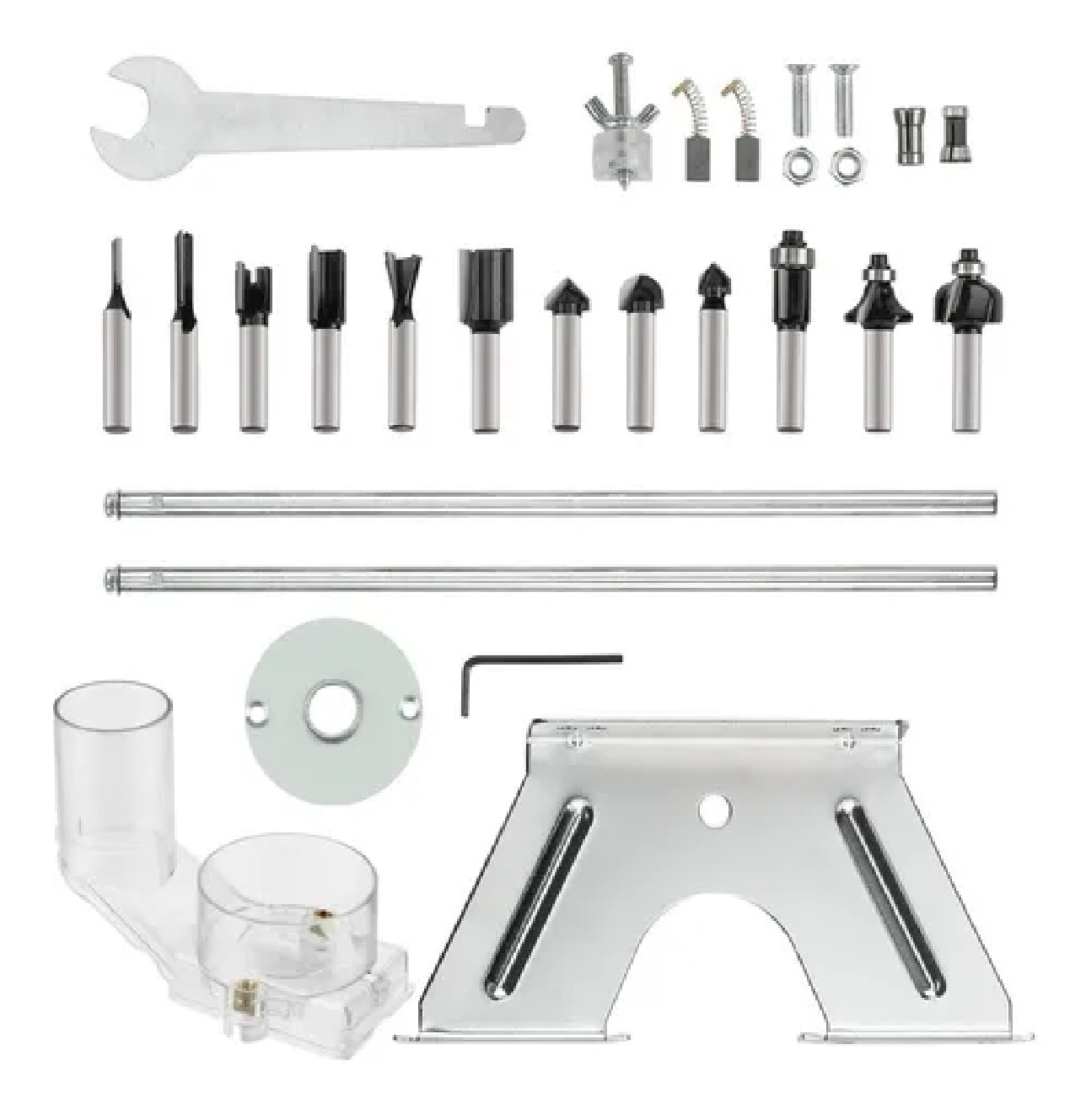 Kit Router 1200w 110v Con  Accesorios