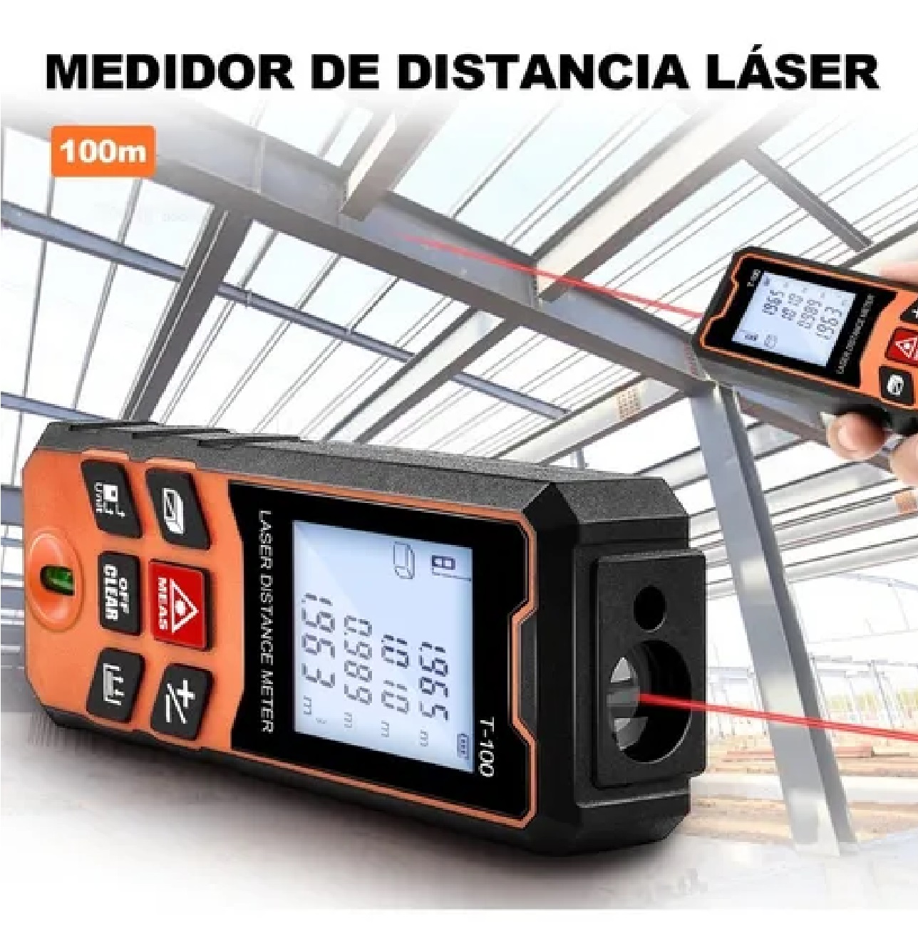 Medidor Laser Telemetro 100m Distancia