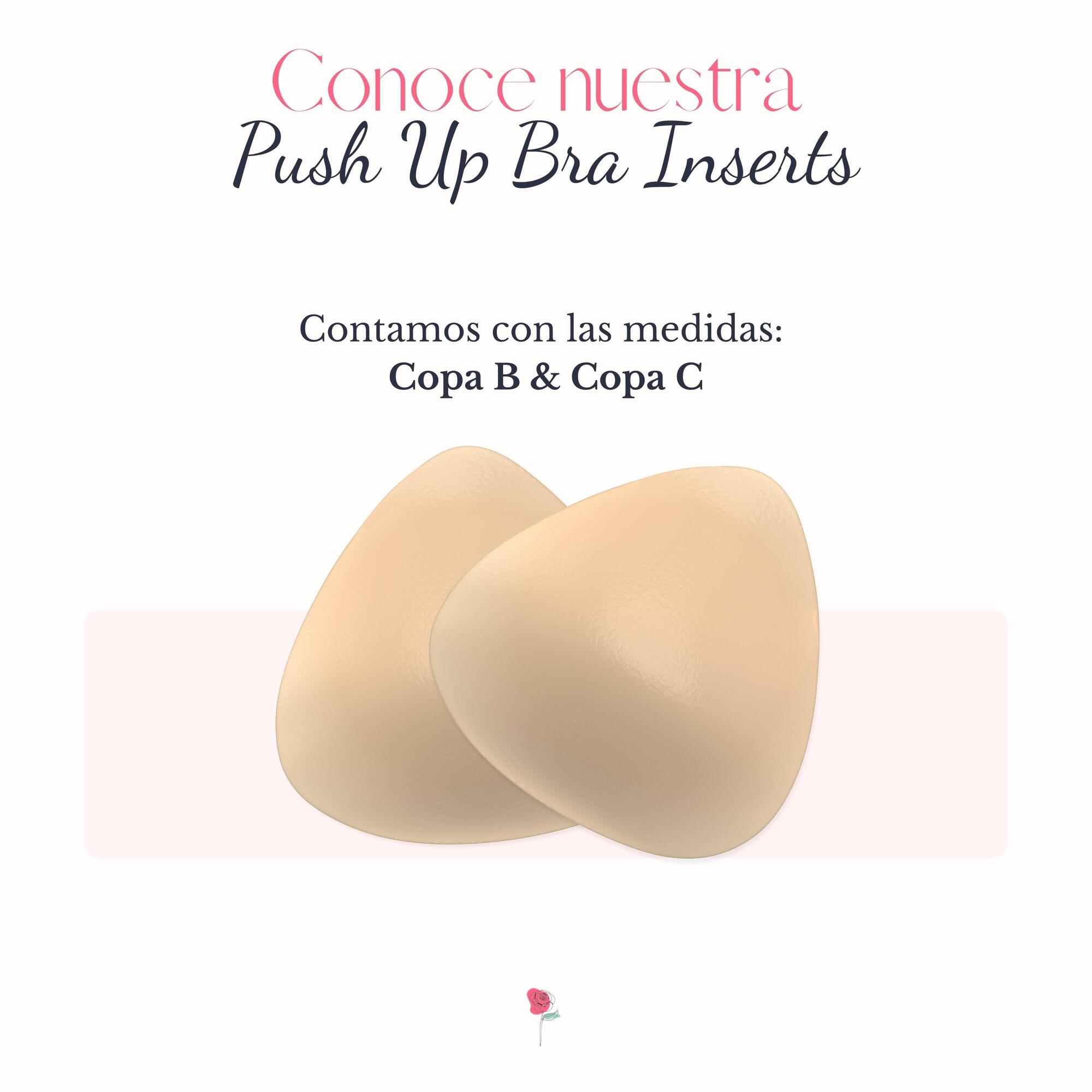 Sophie's Push Up Bra Inserts | Par de insertos para aumento de busto | Sujetador para levantamiento de busto lavable y reutilizable | Relleno de brasier para mujer con pegamento de grado médico por ambos lados | Pads para aumento de pecho