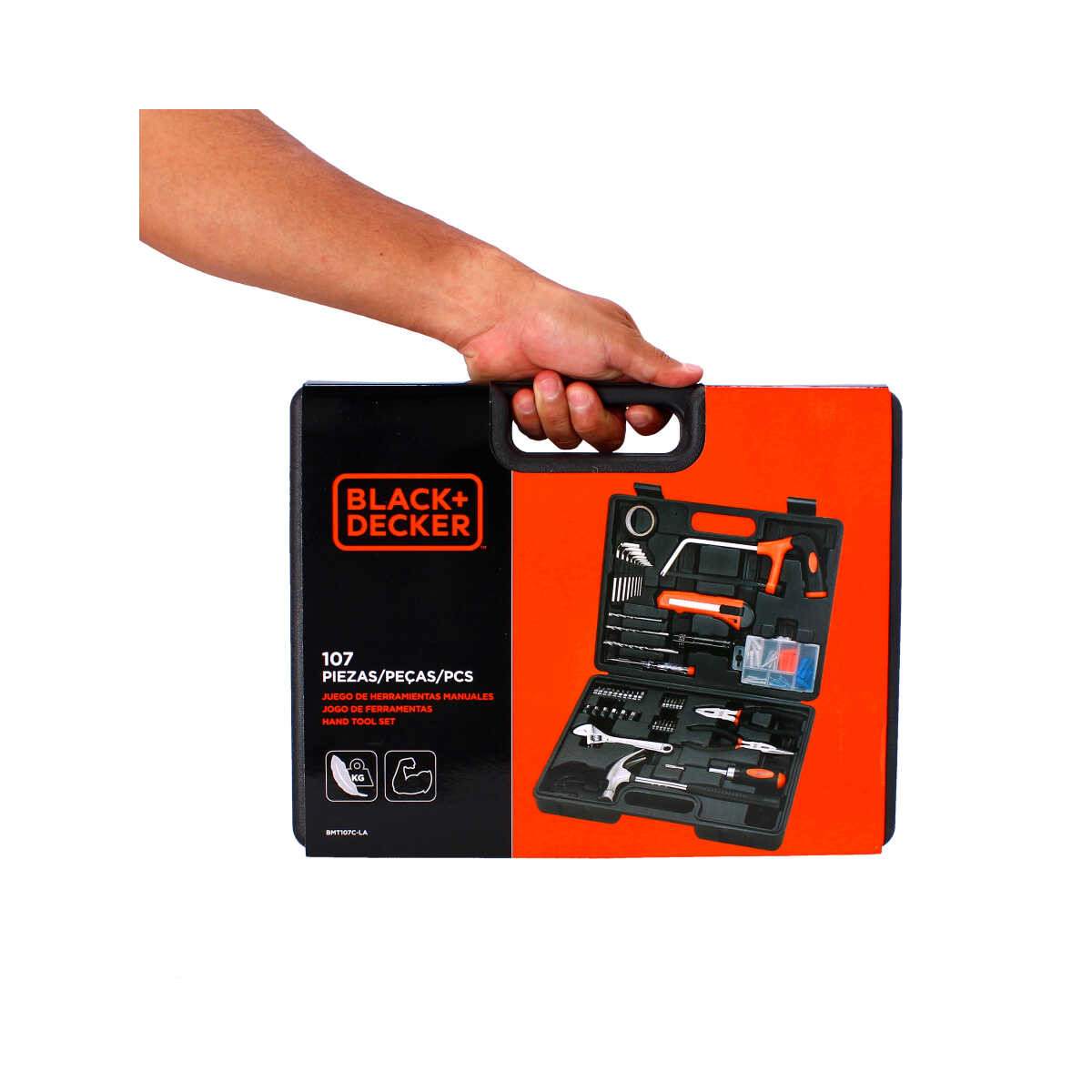 Juego de herramientas de mano 107 piezas BMT107C-LA Black & Decker