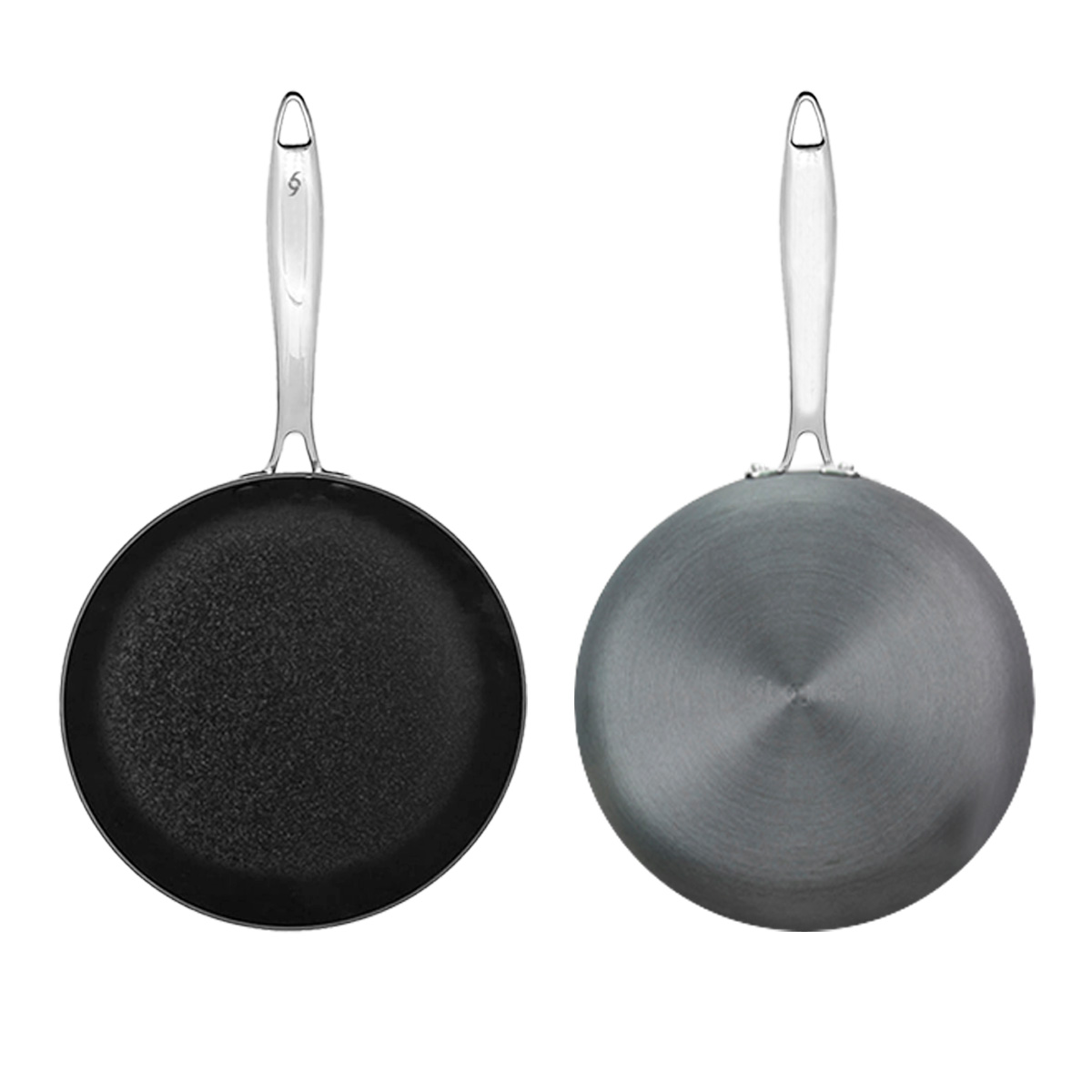 Set Sartenes 20/24/28cm Aluminio Anodizado Antiadherente Bogner