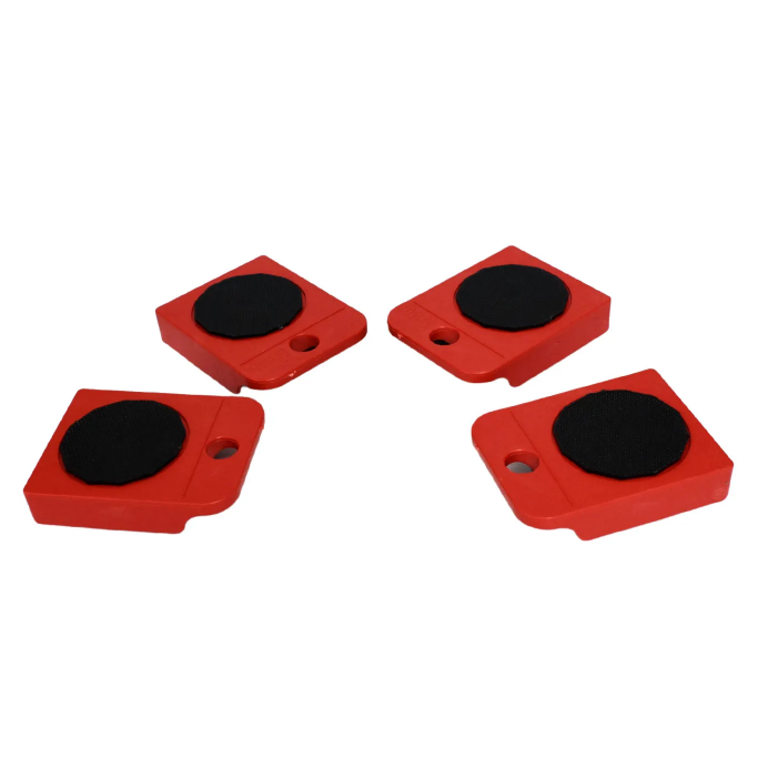 Kit De 4 Bases Con Llantas Y Gato P Mover Muebles Pesados