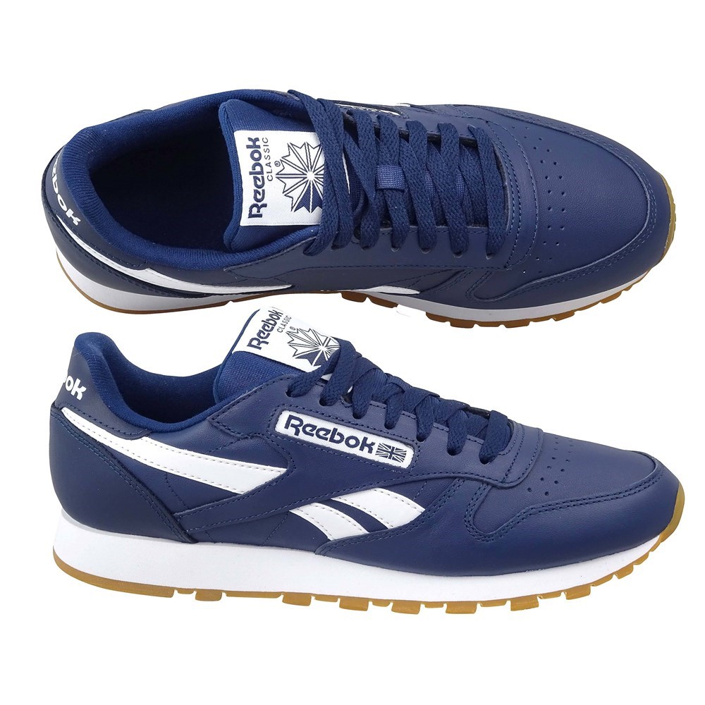 Tenis Reebok Classic Leather Collegiate Navy Gum