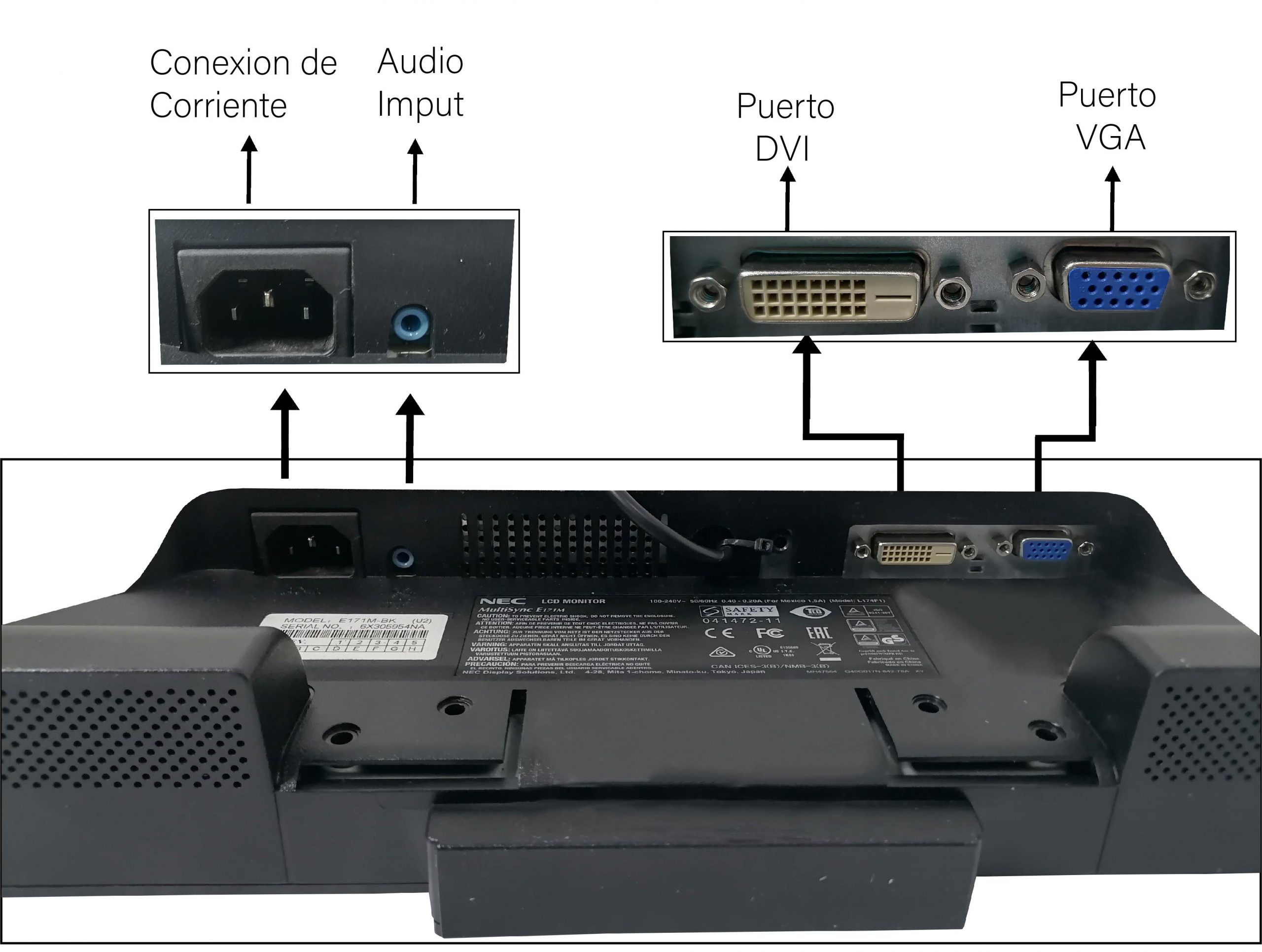 Monitor NEC Touch Clase A