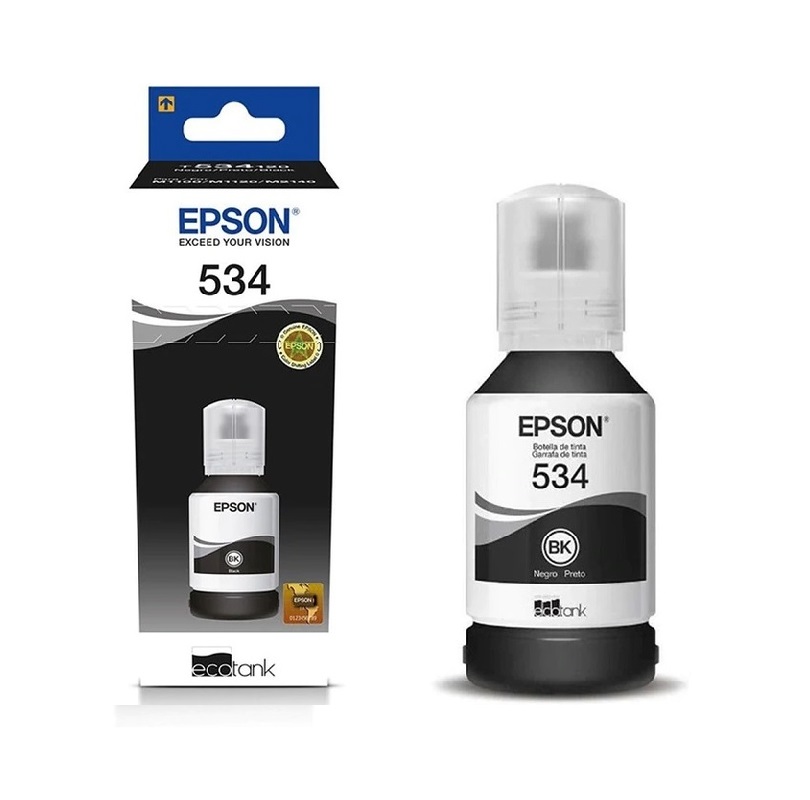 Botella De Tinta Epson T534 / Negro / T534120 / Original