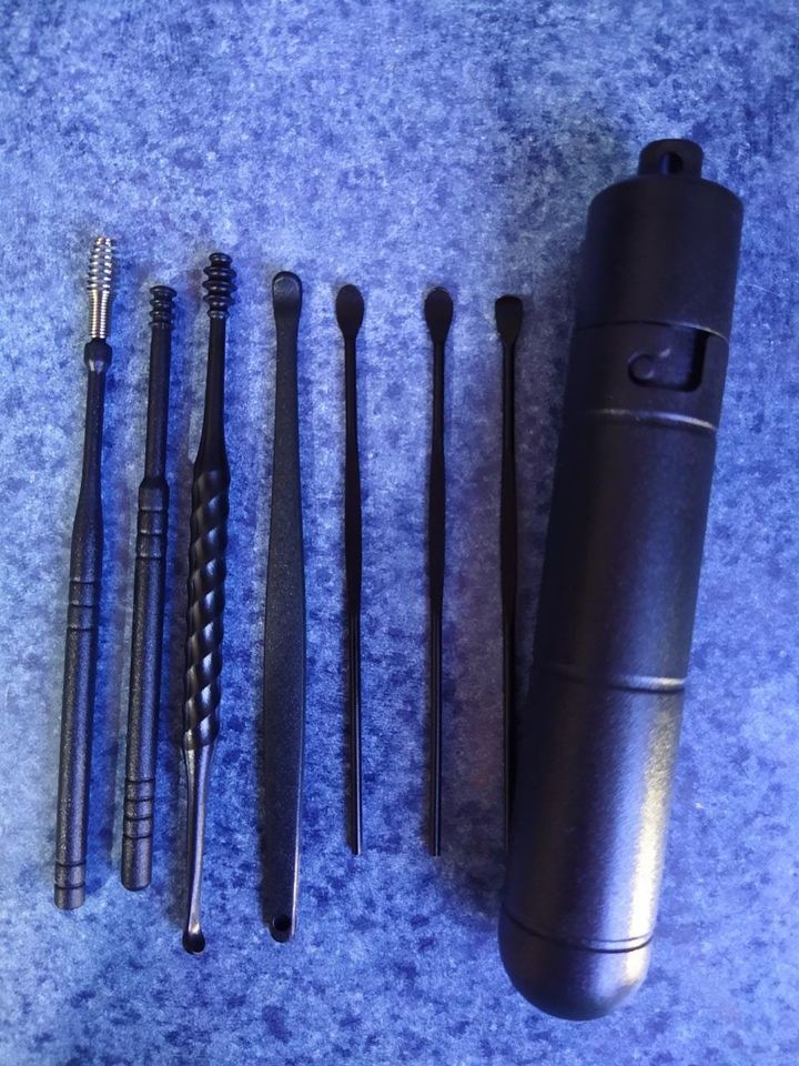 Set Cotonete Herramienta Reutilizable Limpieza Orejas Removedor Cera Cuchara Oído Limpiador Hisopos