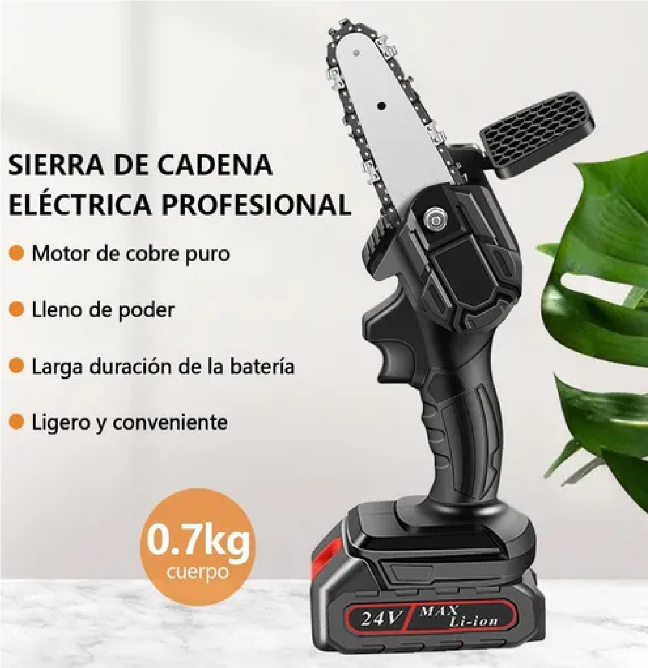 Mini Sierra Eléctrica Recargable 4 Pulgadas 1 Batería
