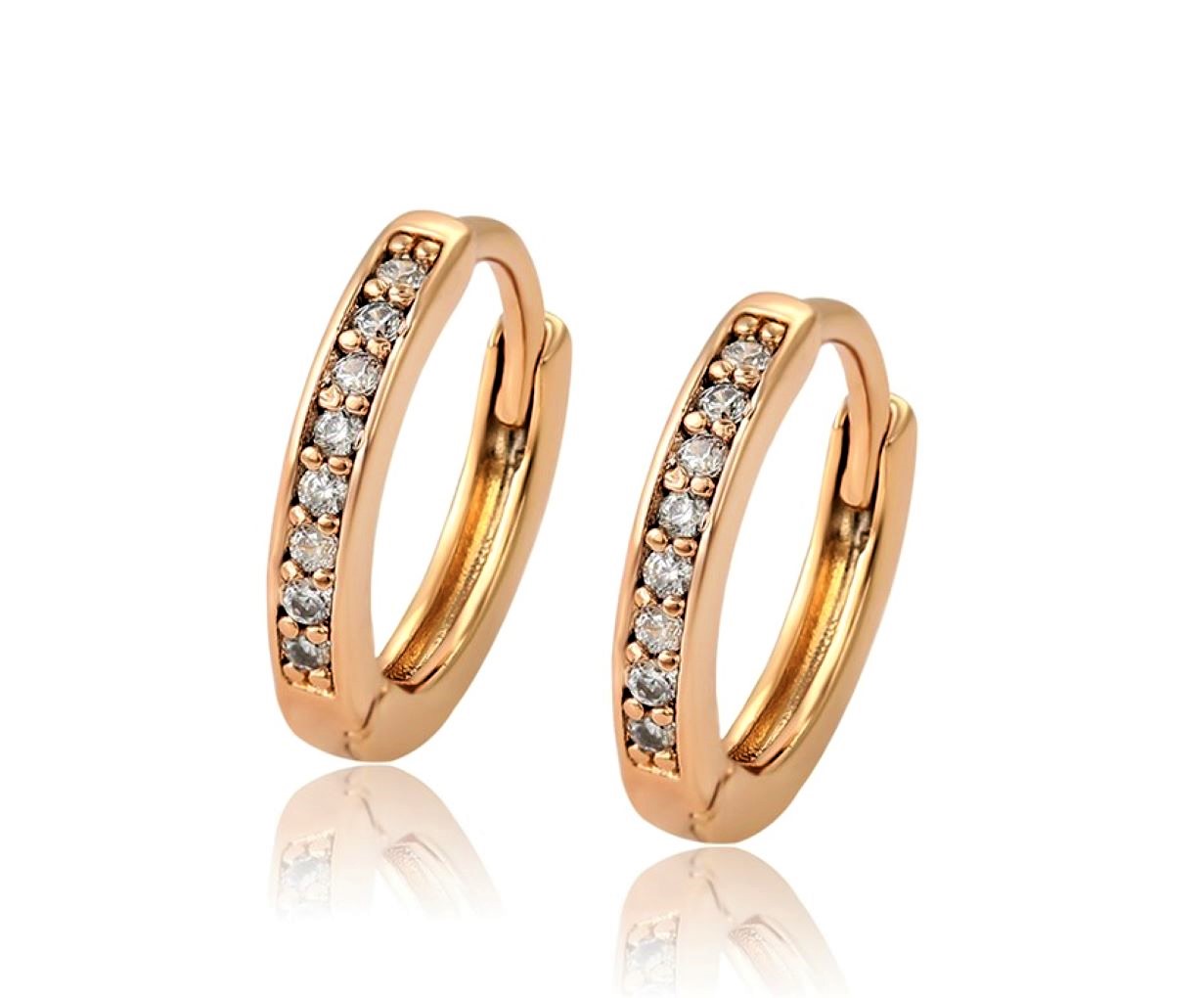 Aretes Chicos Niña Mujer Oro Laminado 18k Arracadas Huggies Finas de Moda