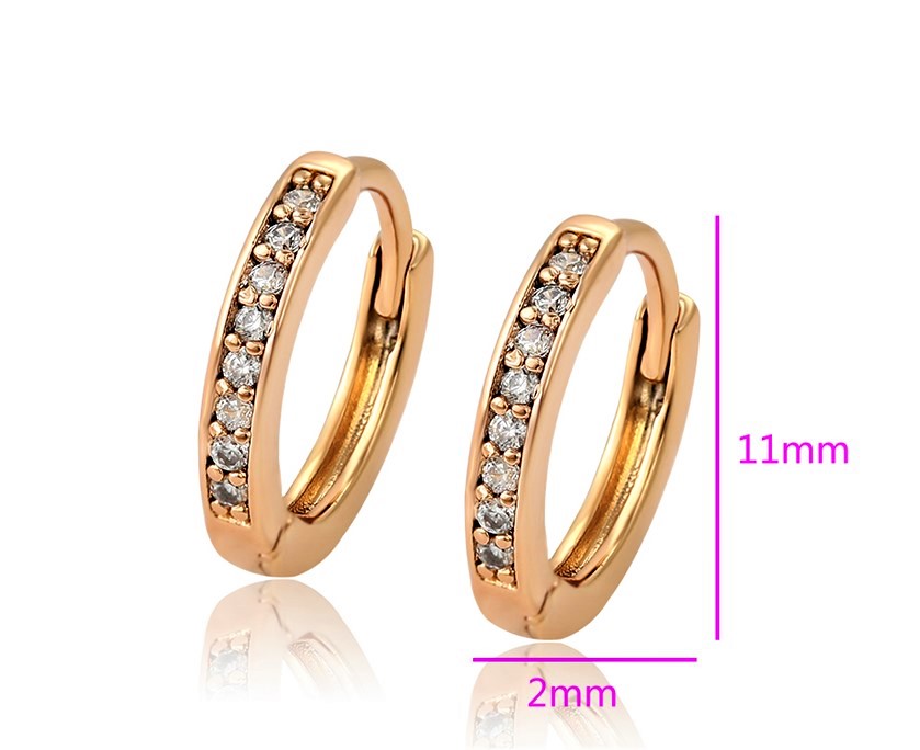 Aretes Chicos Niña Mujer Oro Laminado 18k Arracadas Huggies Finas de Moda