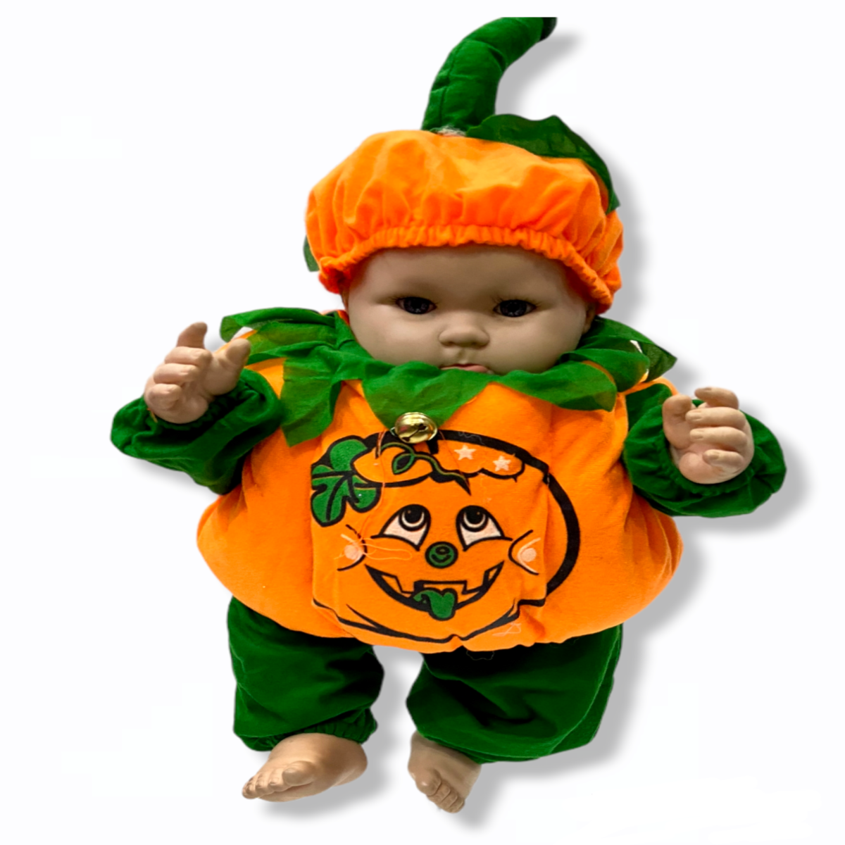 Disfraz halloween o día de muertos Mod. Calabacita Botarga Talla 1 O 2 Años