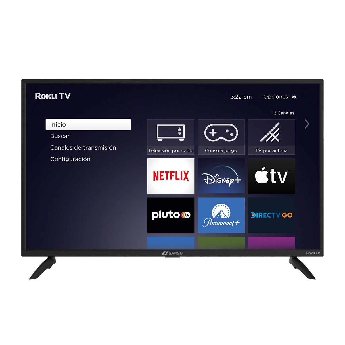 Pantalla SANSUI 32" Roku Smart, HD, SMX32D6HR