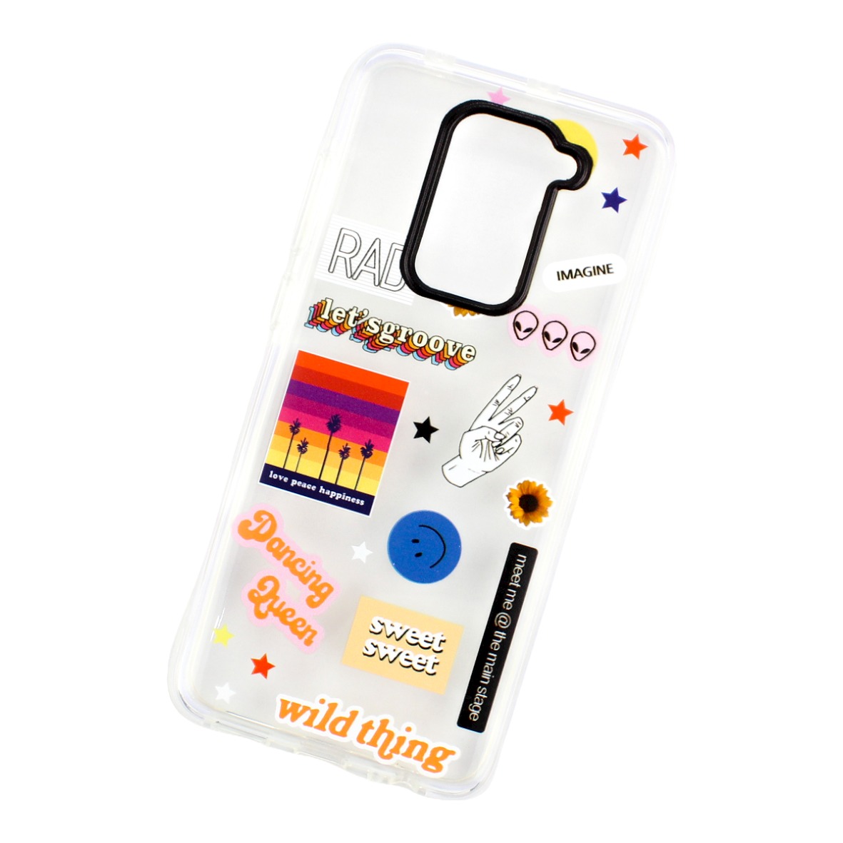 Funda Case Triche para XIAOMI Redmi NOTE 9 Diseño Stickers Transparente 