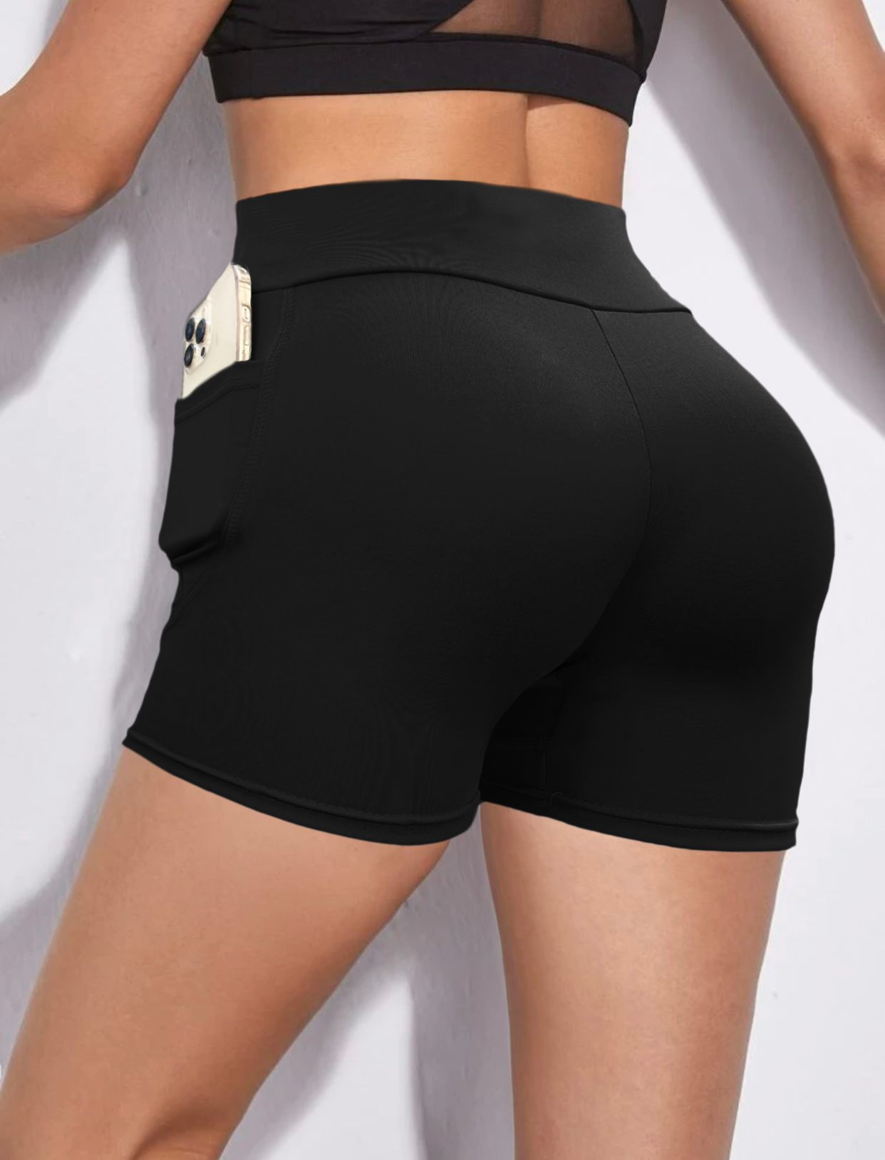 Short de Mujer  con bolsas laterales Gym Playa Deportivo Dama Shores Sexy SH-034