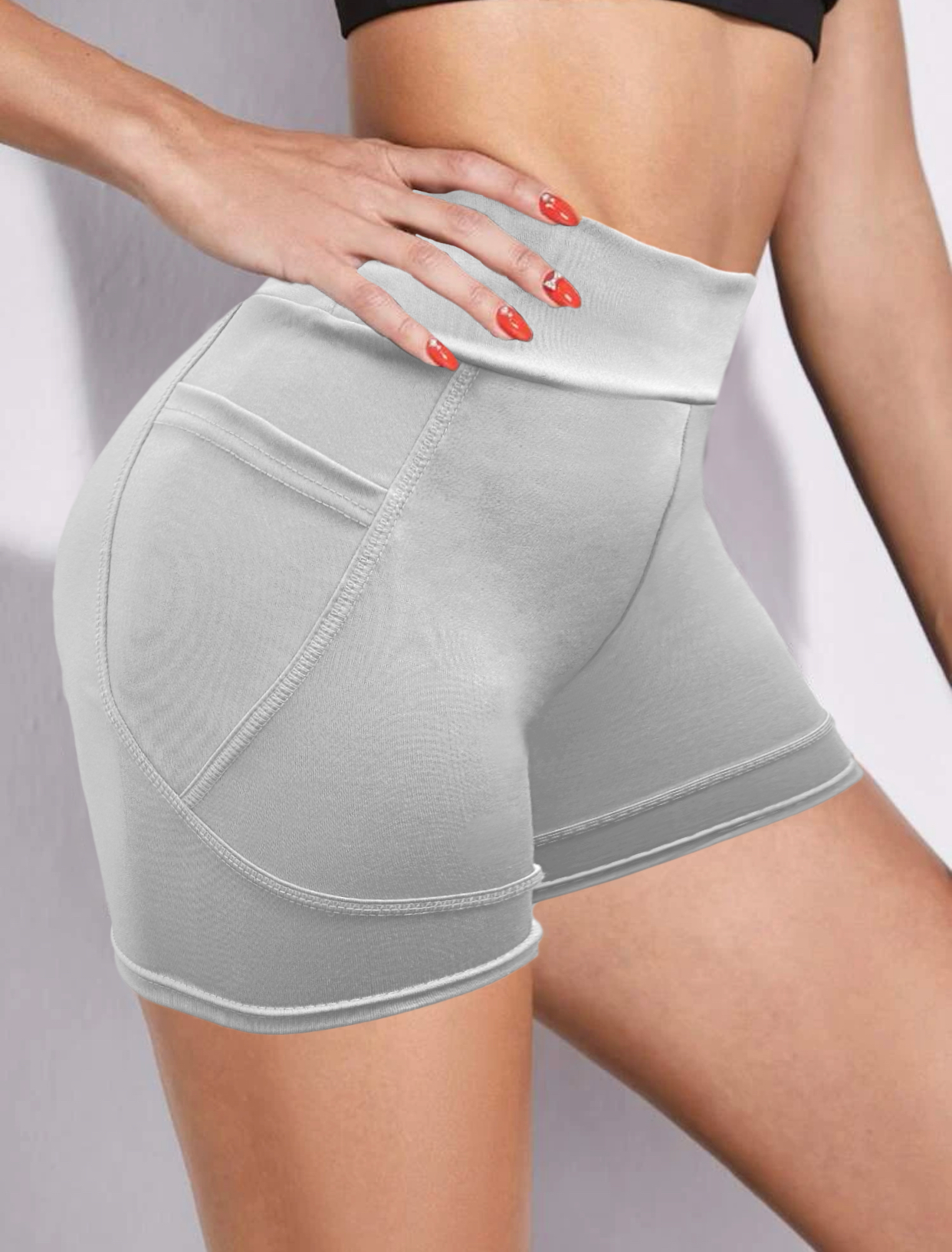 Short de Mujer  con bolsas laterales Gym Playa Deportivo Dama Shores Sexy SH-034