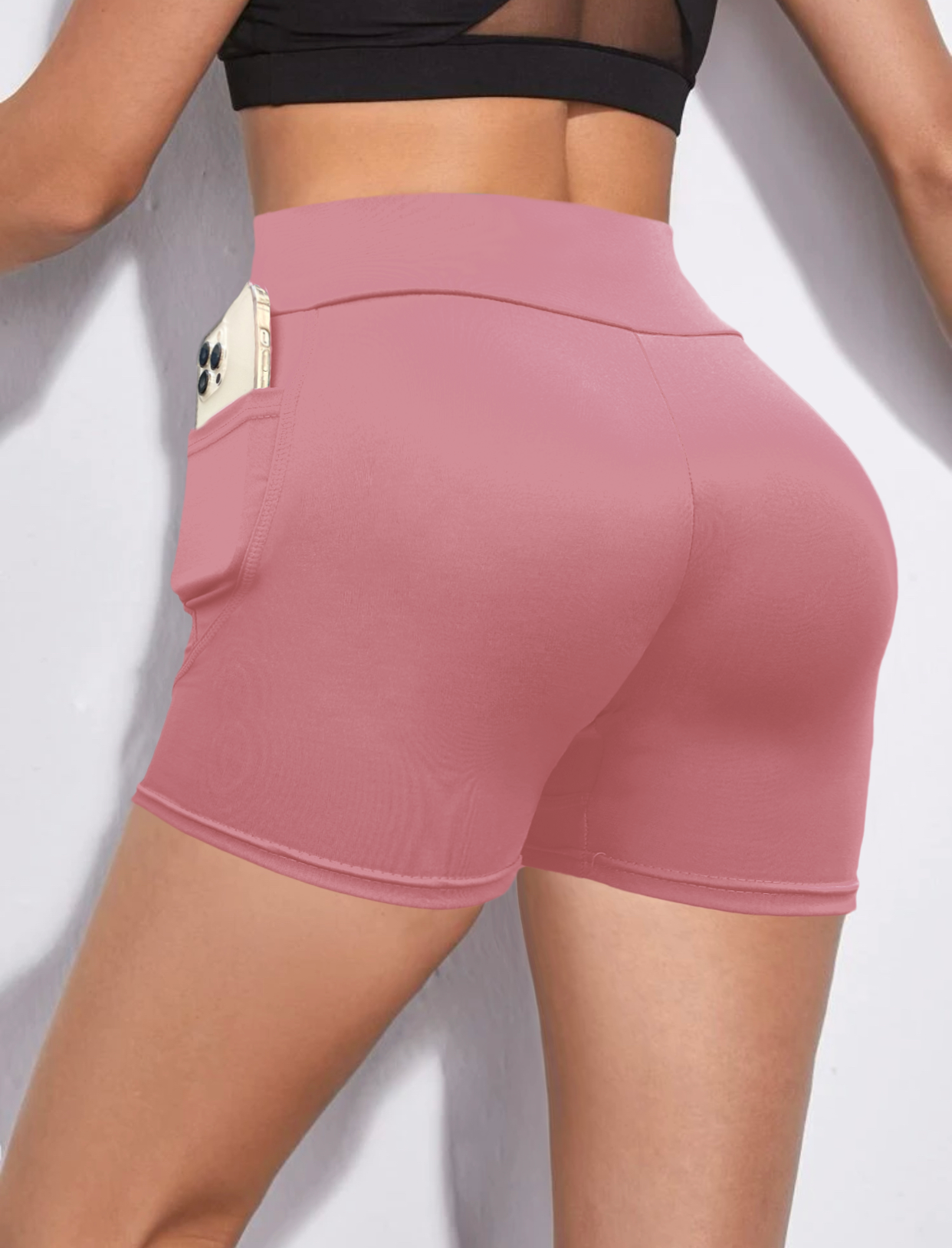 Short de Mujer  con bolsas laterales Gym Playa Deportivo Dama Shores Sexy SH-034