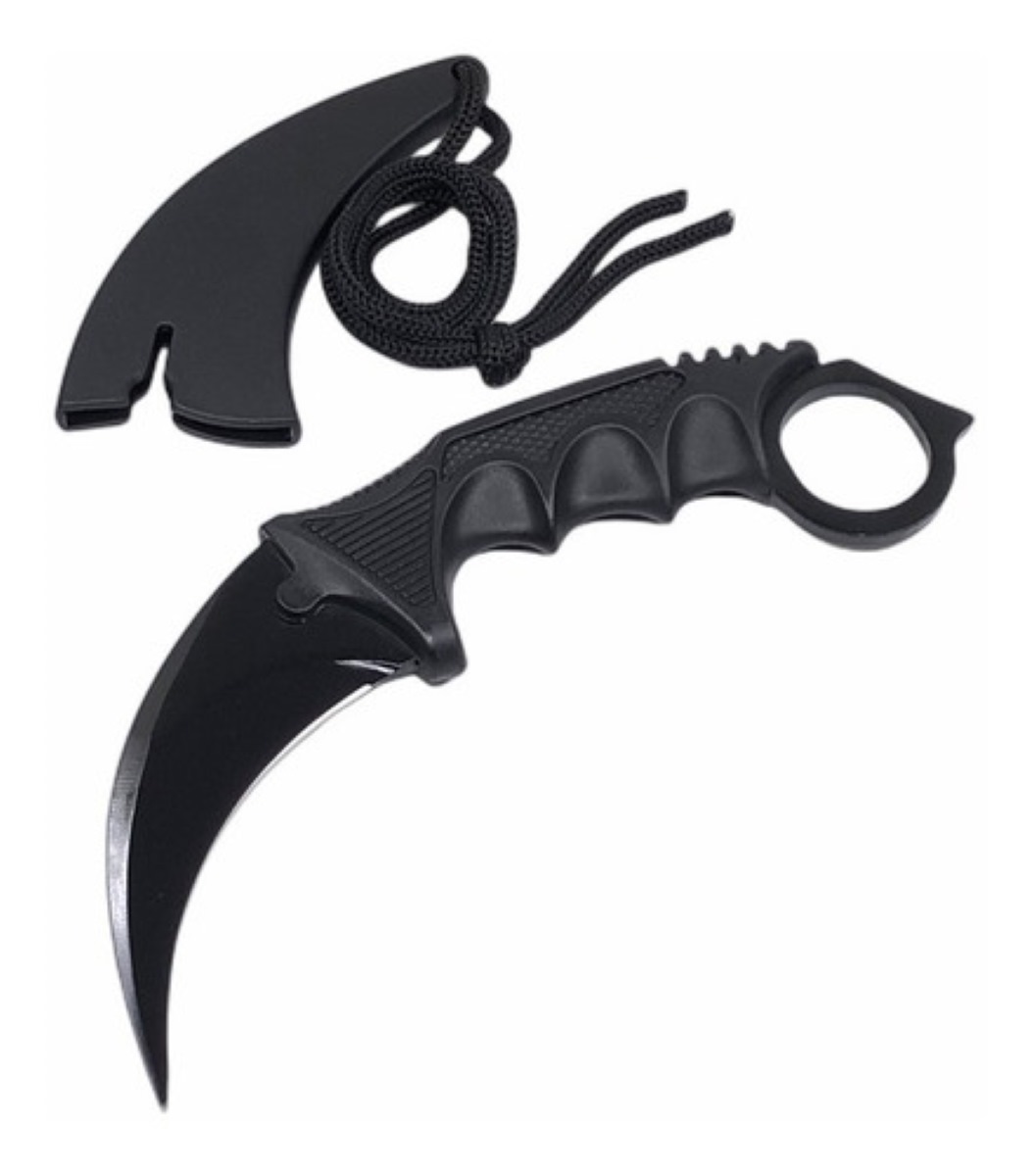 Cuchillo Karambit Cuchillo Táctico Militar Cacería Negro