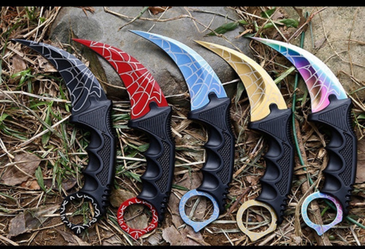 Cuchillo Karambit Cuchillo Táctico Militar Cacería Negro