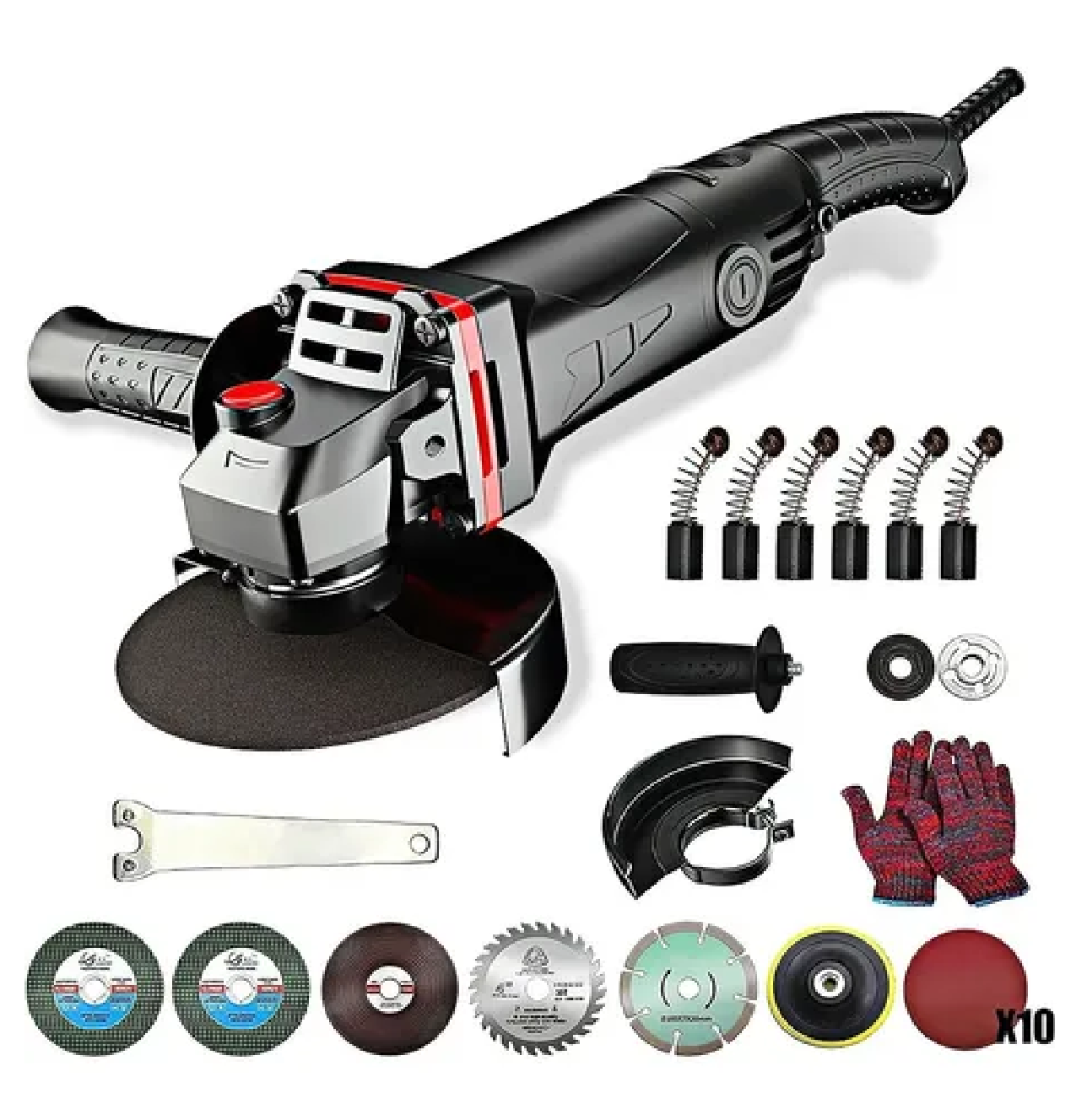Esmeriladora Angular 860w 110v con Accesorios