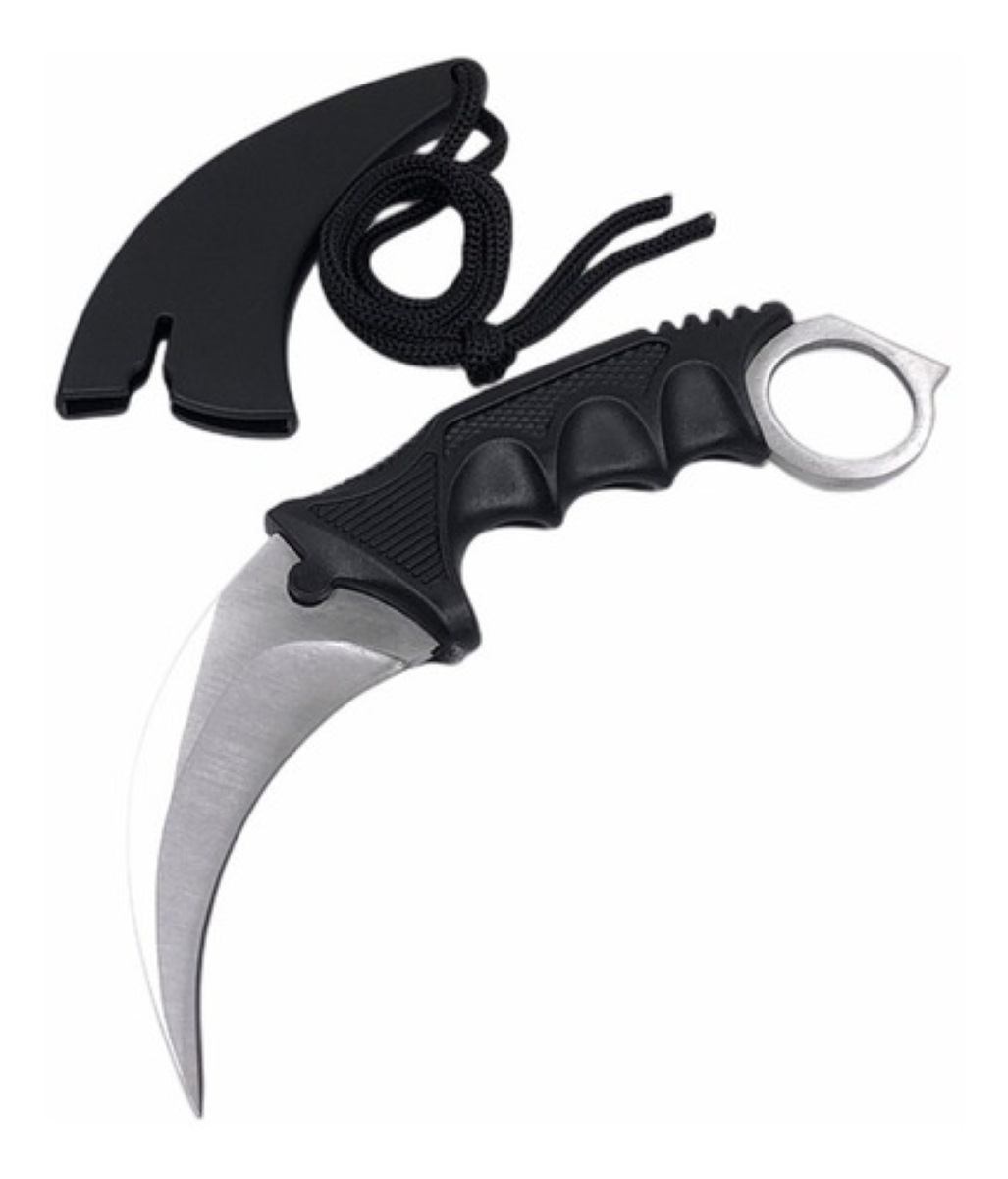 Cuchillo Karambit Cuchillo Táctico Militar Cacería Color Acero