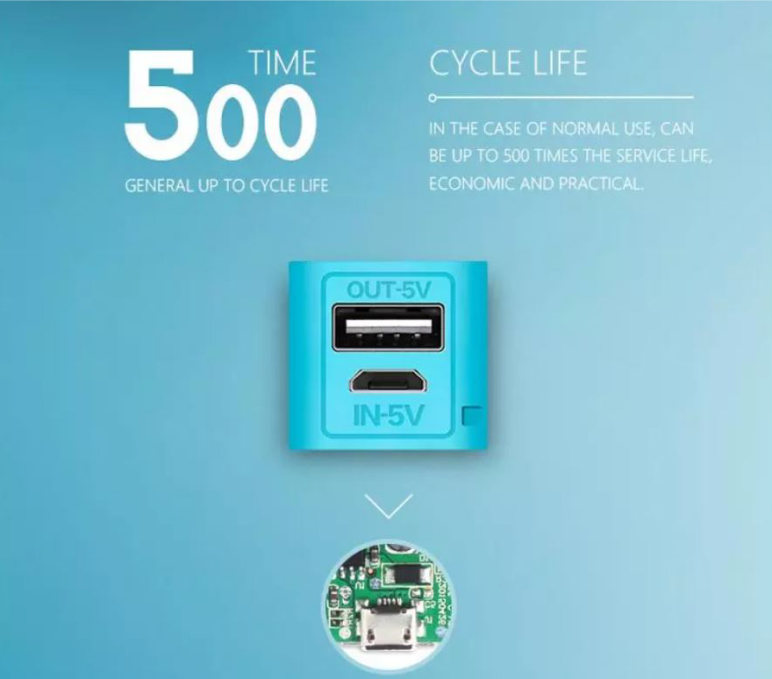 Power bank celular tipo llavero recargable bateria de respaldo Salida USB 999